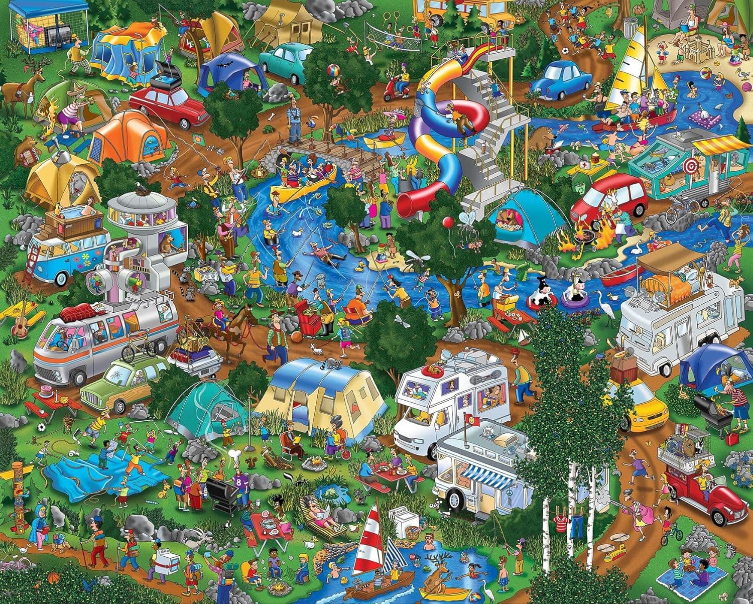 Springbok's 1000 Piece Jigsaw Puzzle Camping World - Made in USA