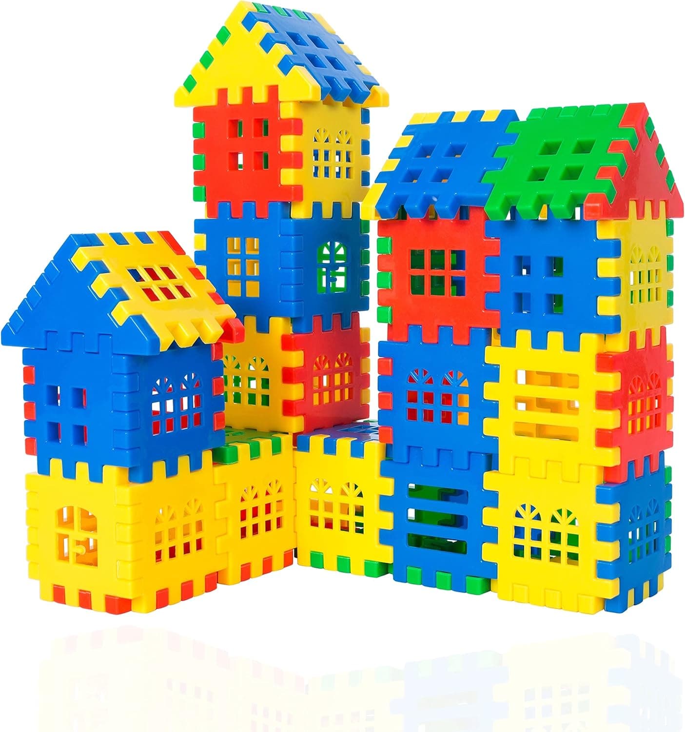 Interlocking Building Blocks – 100-piece Kids for Toddlers and Kids – Fun and Educational Toy Building Set for Skill Development, Educational Conventional Toys Gift for Boys Girls1