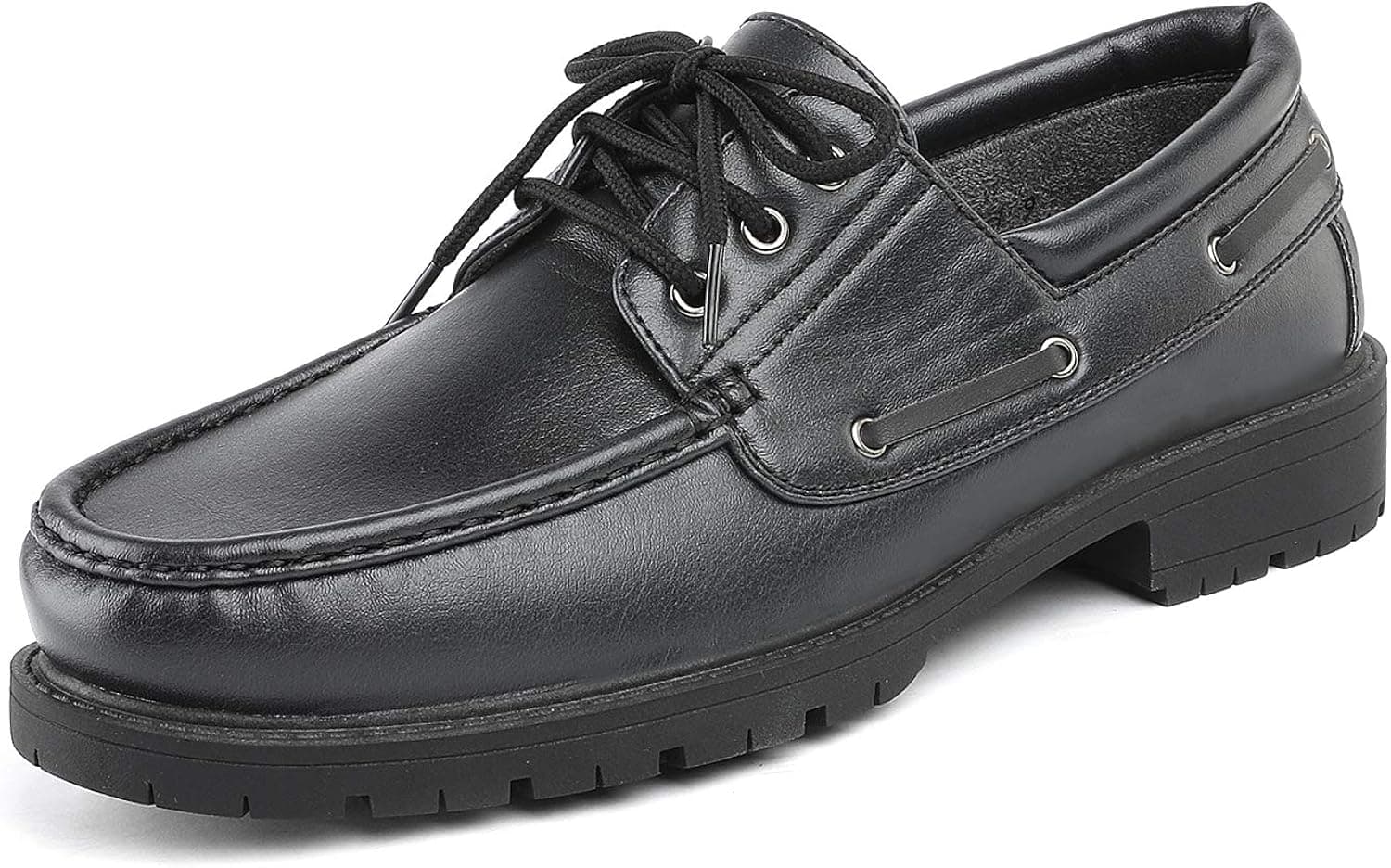 Bruno Marc Men's Black Driving Boat Shoes Dress Oxfords HANKOK-01 Size 10.5 M US