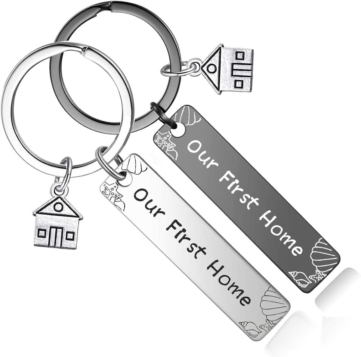 New Home Housewarming Gifts - Our First Home Keychain 2021 Realtor Closing Gift New Home Owners Keyring