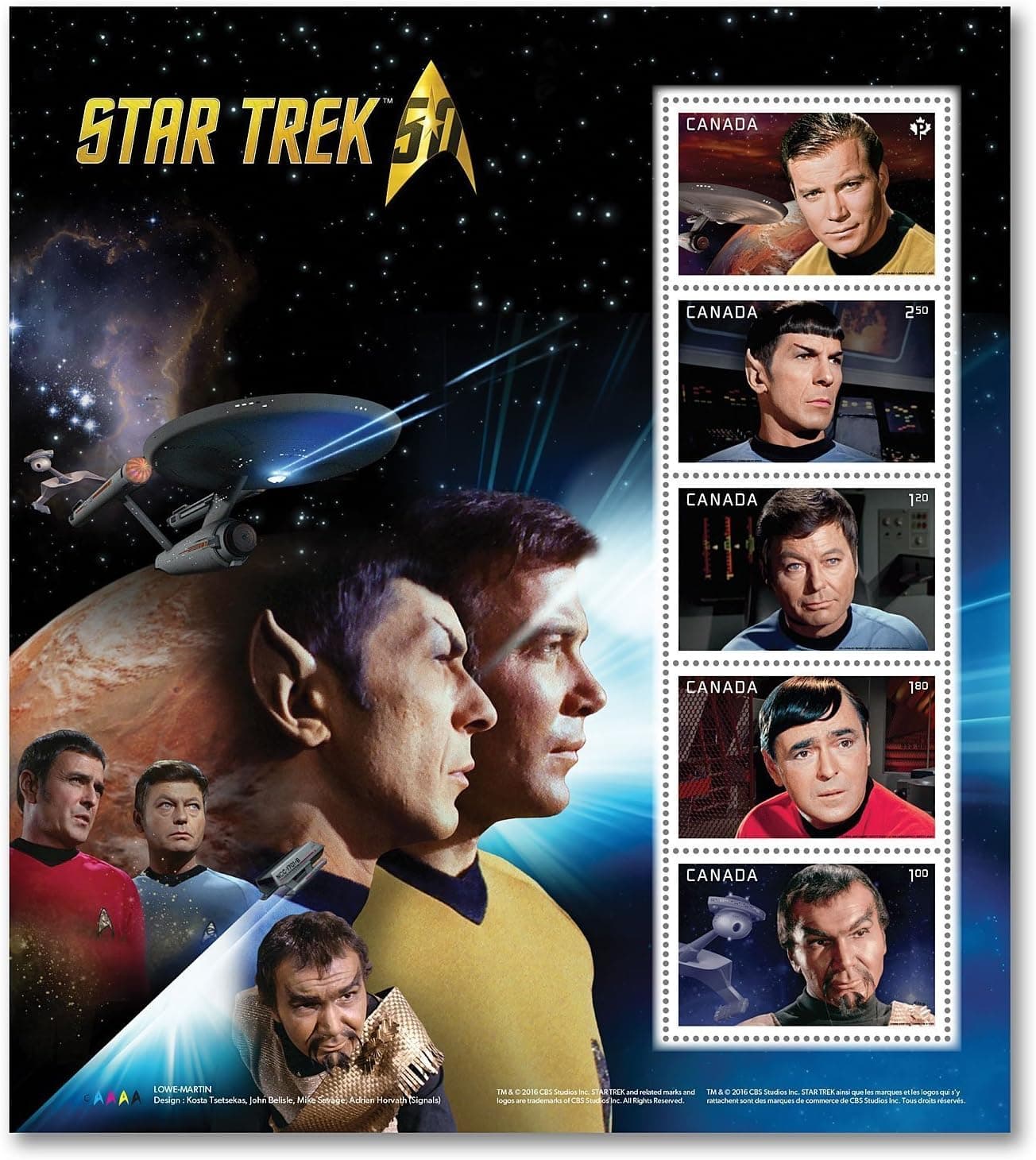Captain Kirk, Spock, Scotty, Doctor Leonard “Bones” McCoy and KOR L