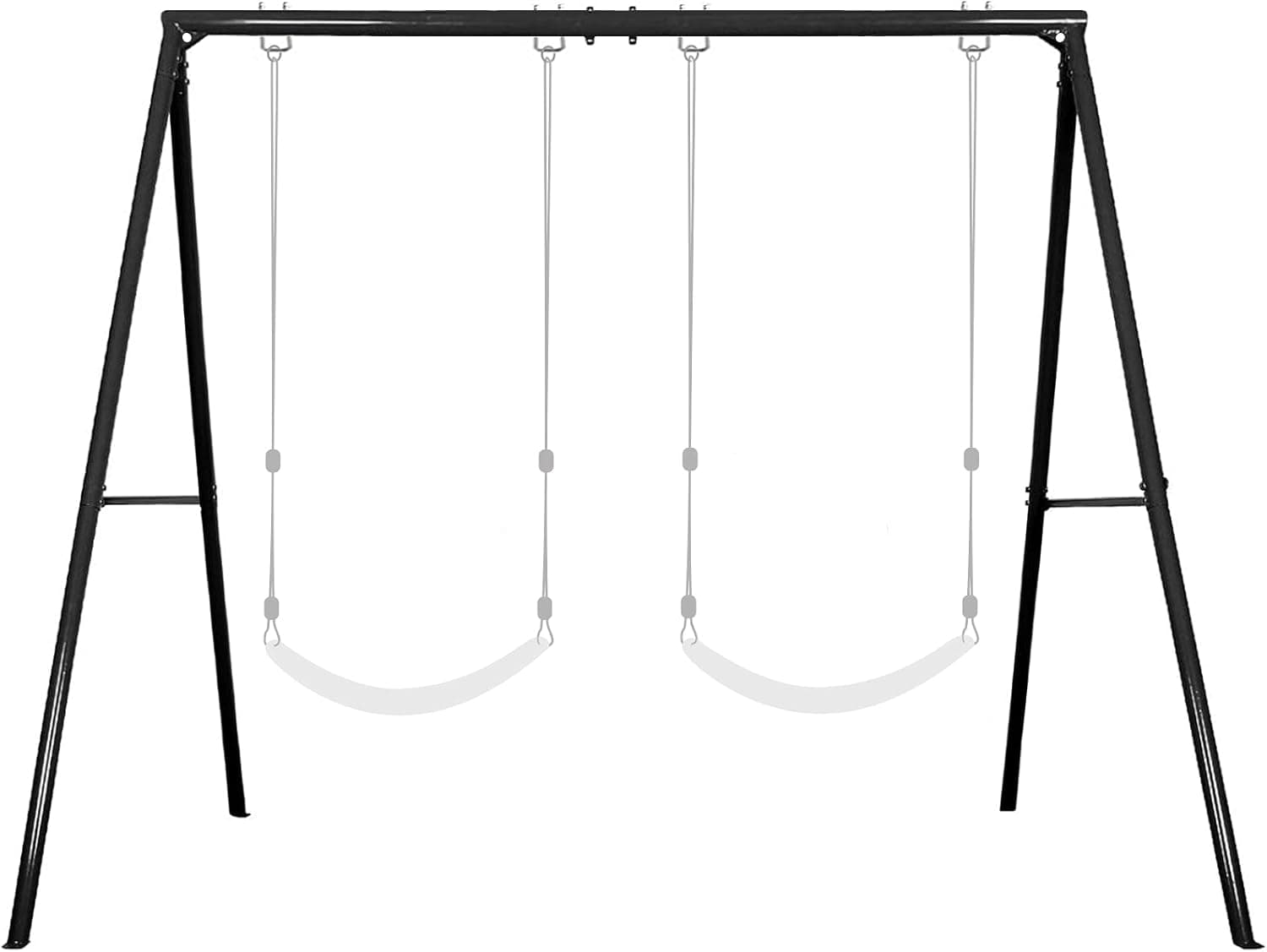 IKARE Extra-Large Swing Stand, Heavy Duty Metal Swing Frame with Ground Stakes for Kids and Adults, 400lb Load Capacity, Fits for Porch Swings, Great for Indoor and Outdoor Activities, Backyard