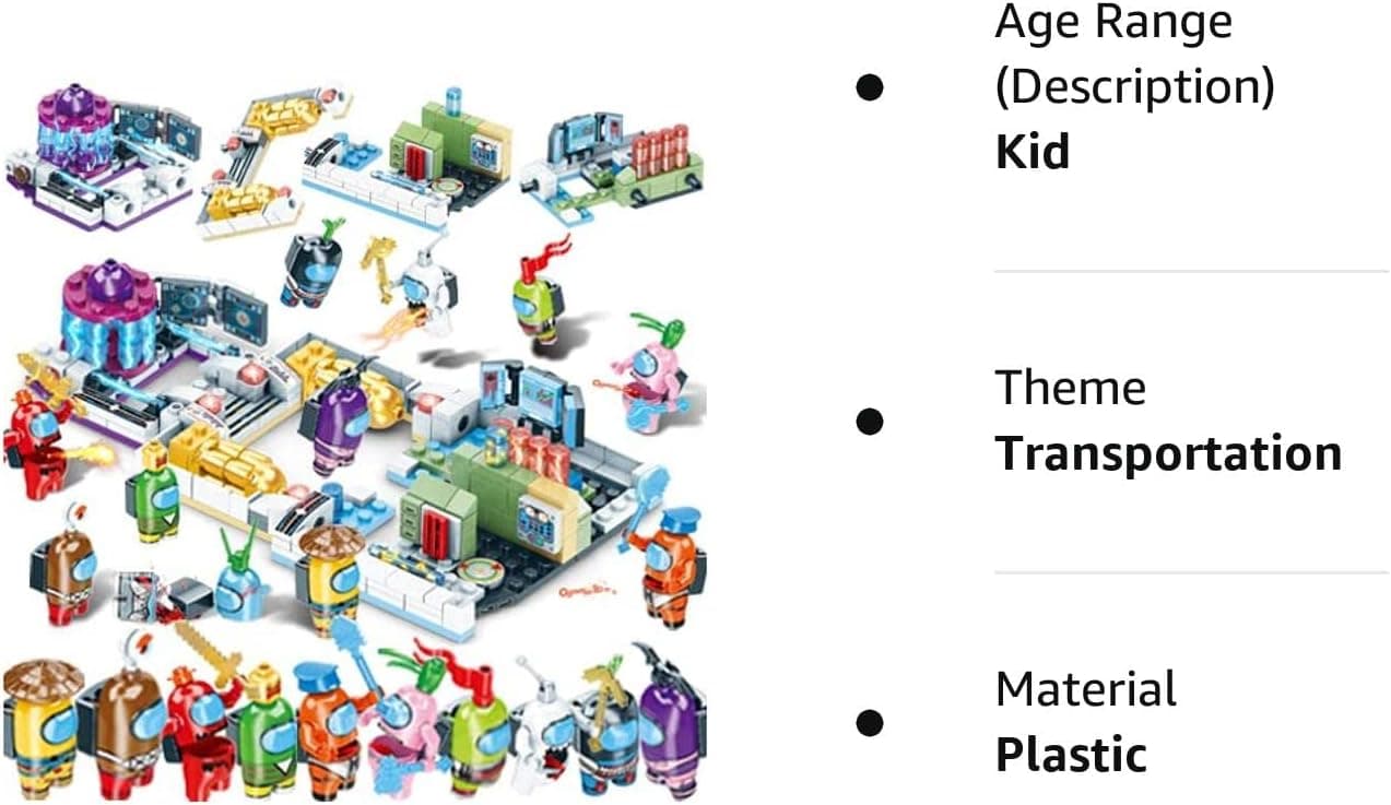 Werewolf Kill Games Building Blocks Toys,Space Alien Figures Peluche Game Model Kit Bricks Classic Kids Toy for Children Gift Mini Statues, Figures Game Mode (628-360PCS)