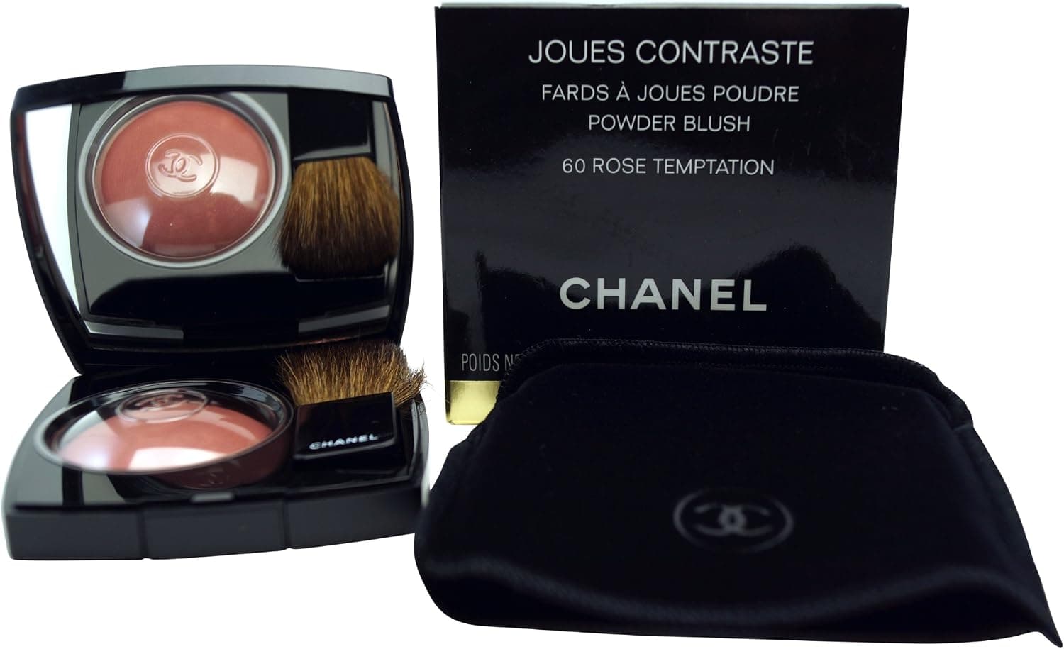 Chanel Joues Contraste Powder Blush # 60 Rose Temptation 0.14 oz / 4 g