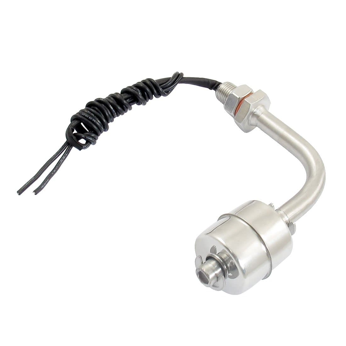 Uxcell Single Ball Curved Stainless Steel Liquid Level Sensor Horizontal Float Switch