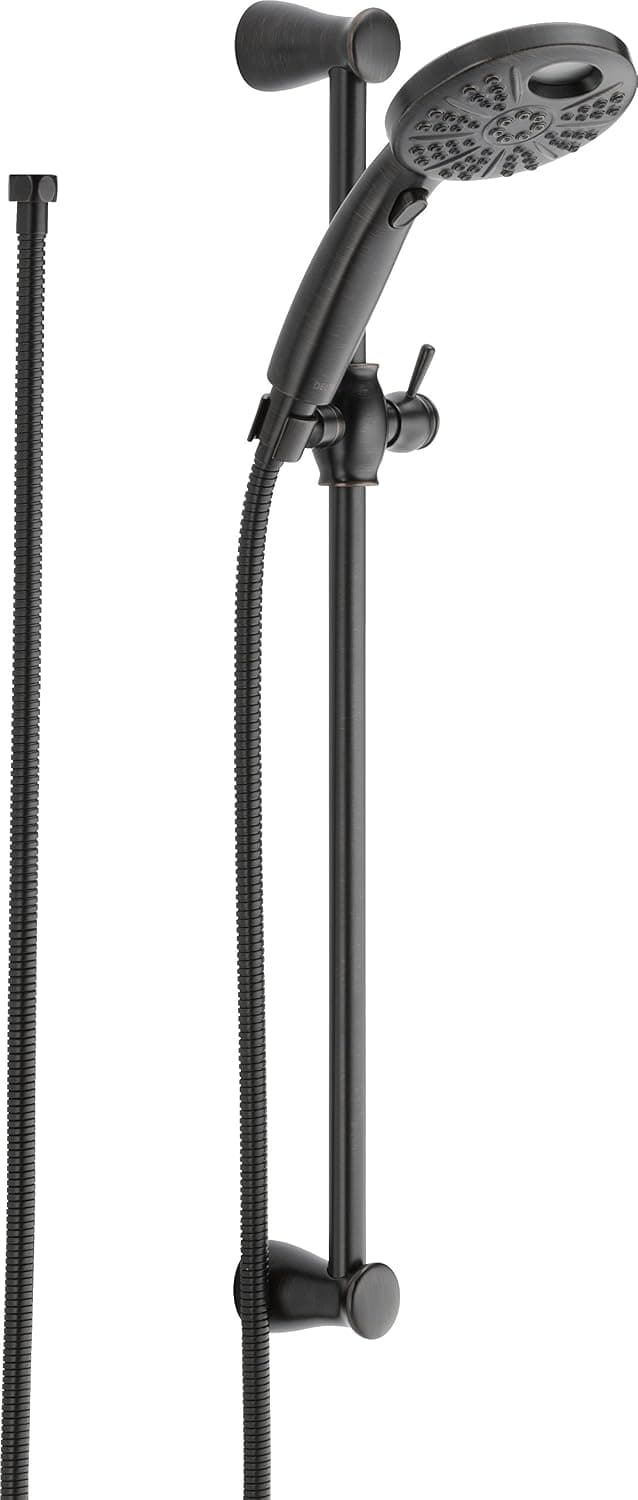 Delta Faucet 51406-RB Temp2O Hand Shower with qWall Bar, Venetian Bronze