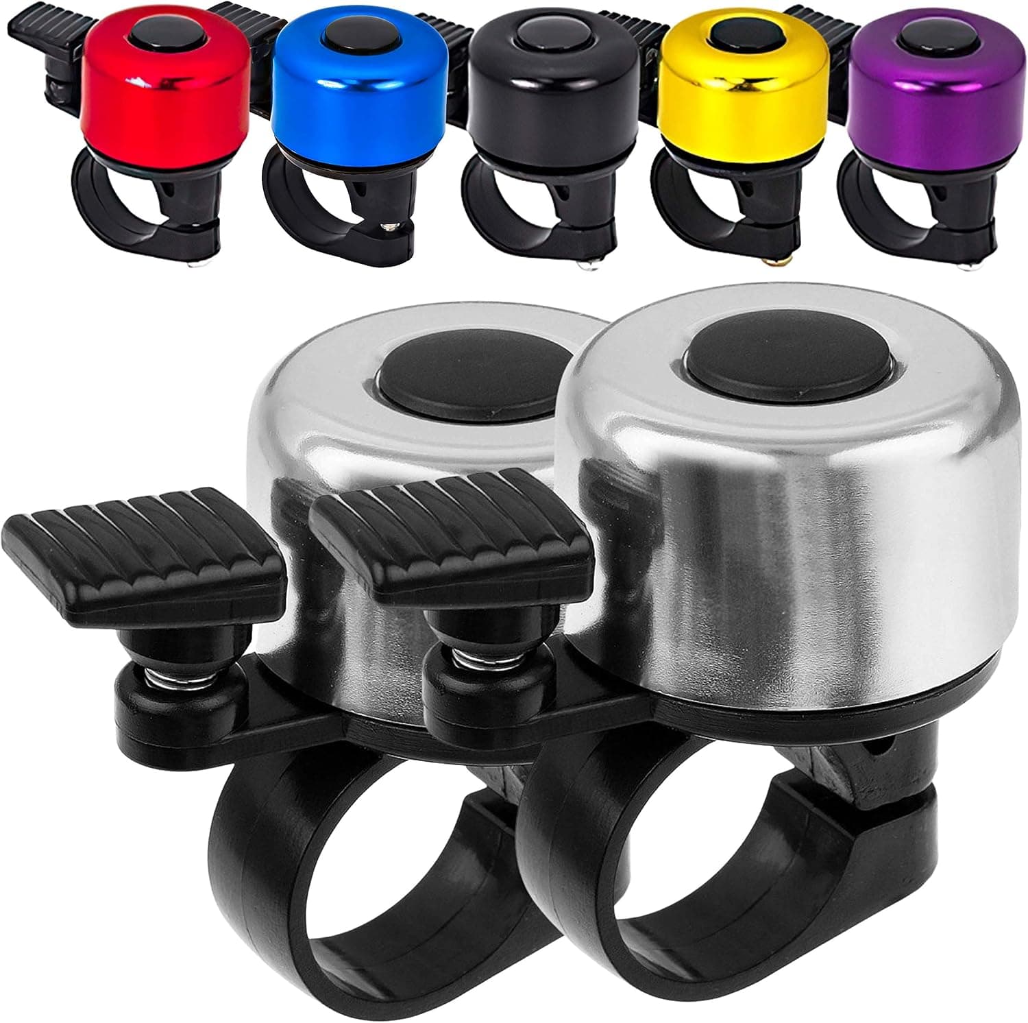 Terra Connect Bike Bell, Bicycle Bell with Loud and Crisp Clear Sound for Road and Mountain Bike Ring Bell, It is an Accessory which Give Your Bike a New Look Unisex Bike Bell for Kids and Adults