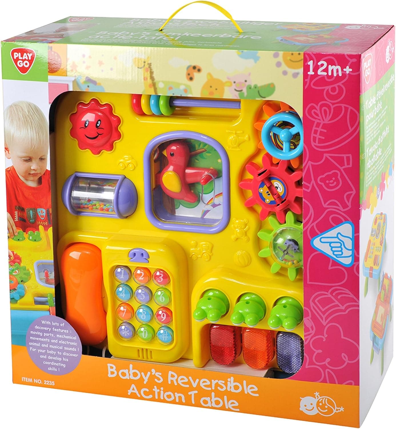 PlayGo Baby's Reversible Action Table B/O Childrens Easels