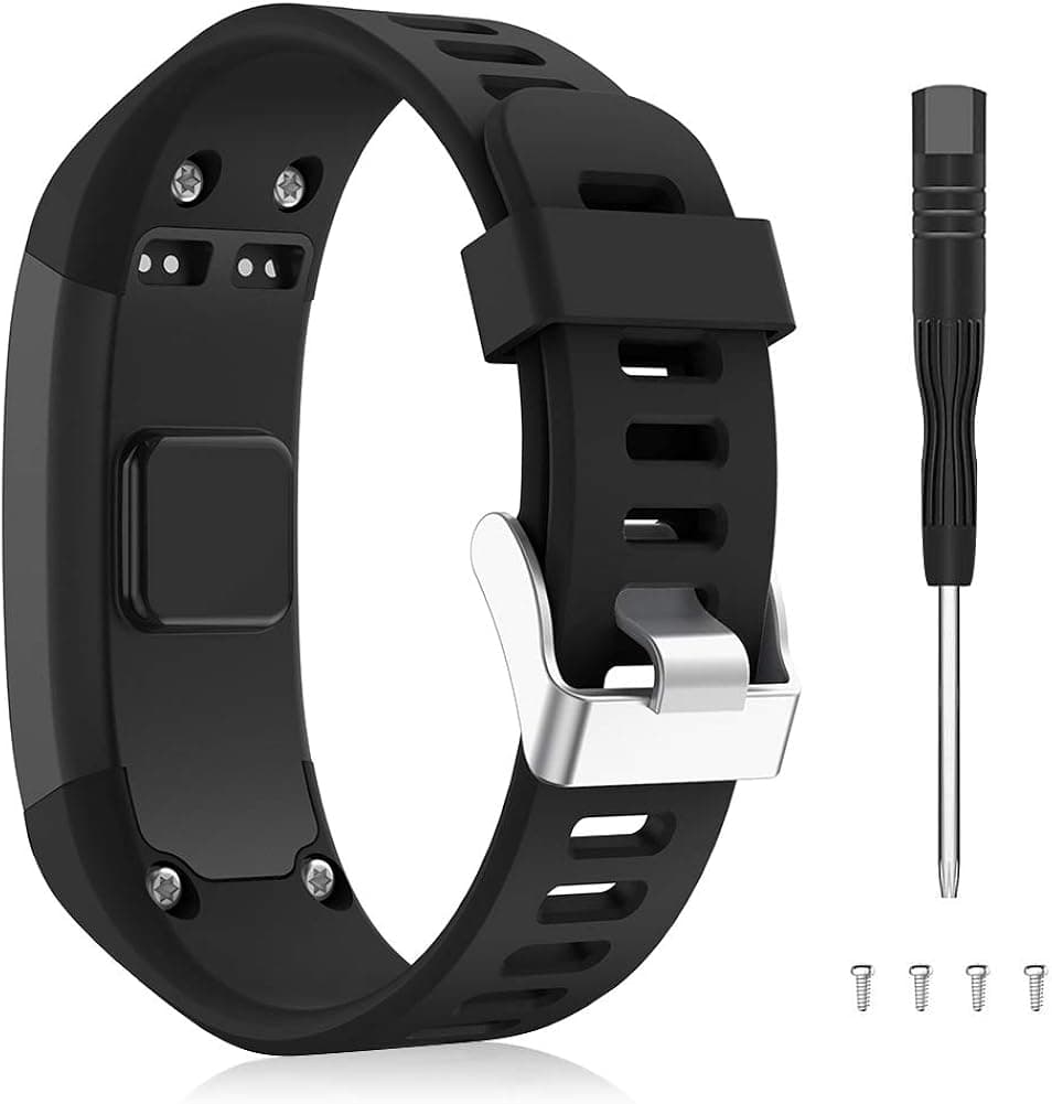Ladysen Compatible with Garmin Vivosmart HR Watch Bands, Premium Breathable Silicone Wristband Replacement Strap Perfect for Garmin Vivosmart HR Smart Watch