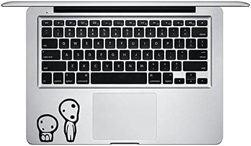 Kodama Tree Spirits on Keyboard Trackpad Princess Mononoke Studio Ghibli Vinyl Die-Cut Decal Sticker (Black)