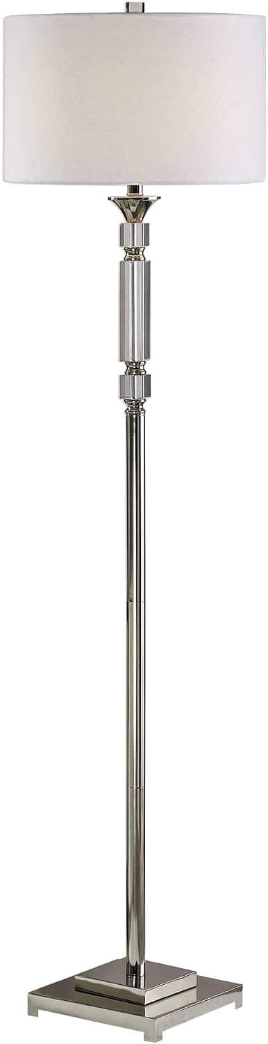 Uttermost Volusia Polished Nickel Plated Floor Lamp