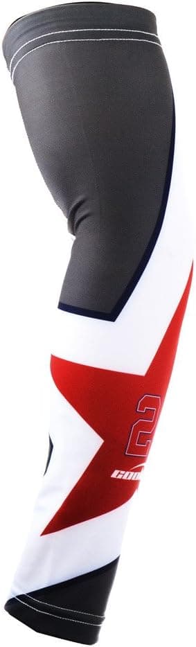 COOLOMG 1PC Men Youth Compression Arm Sleeve Star 24 XXS
