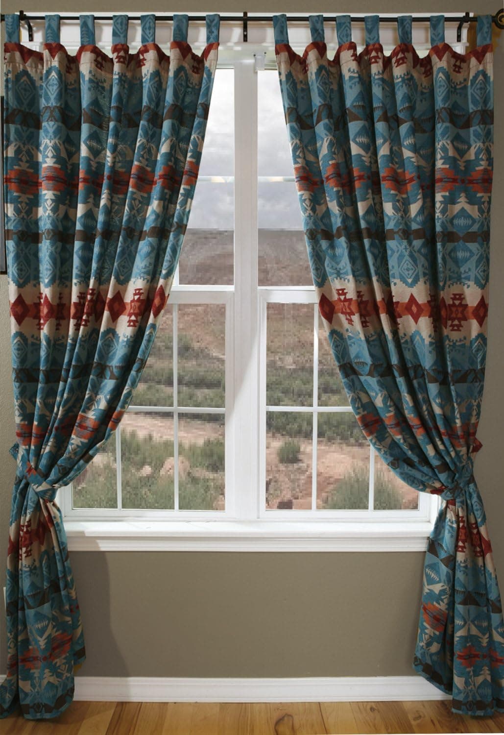 Carstens Turquoise Chamarro Drapes