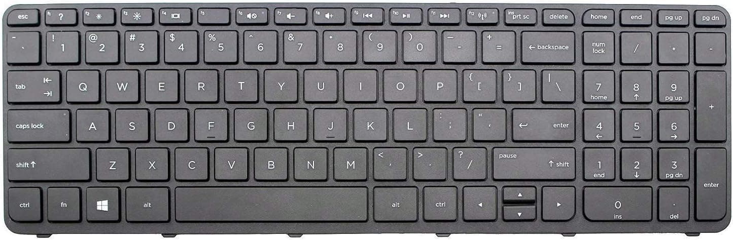 Givwizd Laptop Replacement Keyboard for HP 15-g067nr 15-g068ca 15-g068cl 15-g069cl 15-g070nr 15-g070sr 15-g071nr 15-g072nr 15-g073nr, US Layout Black Color