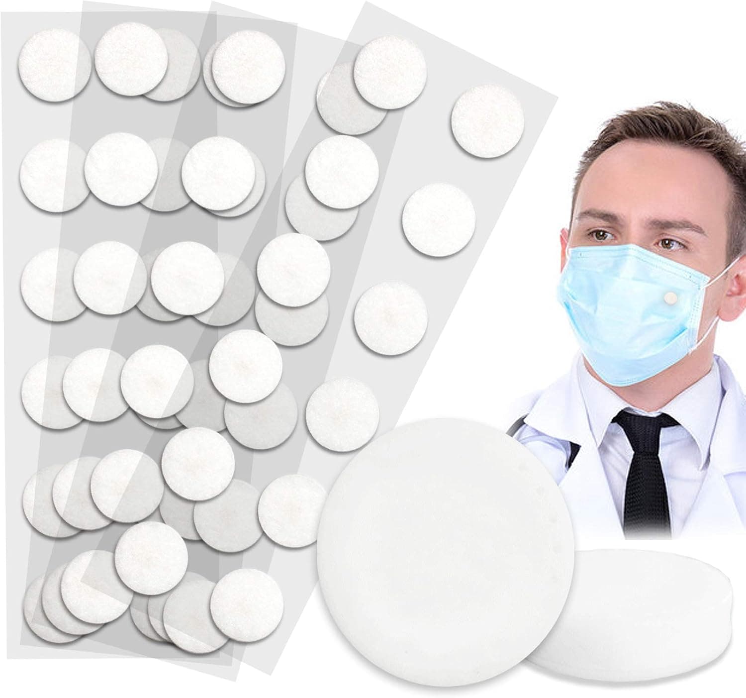 Disposable Fragrance Stickers for Face Mask,Healthy Plant Essential Oils Deodorant Sticker for Face Protection, Remove Odor,Clear Fresh, Breathe Smoothly for Adults and Children (48 pcs)