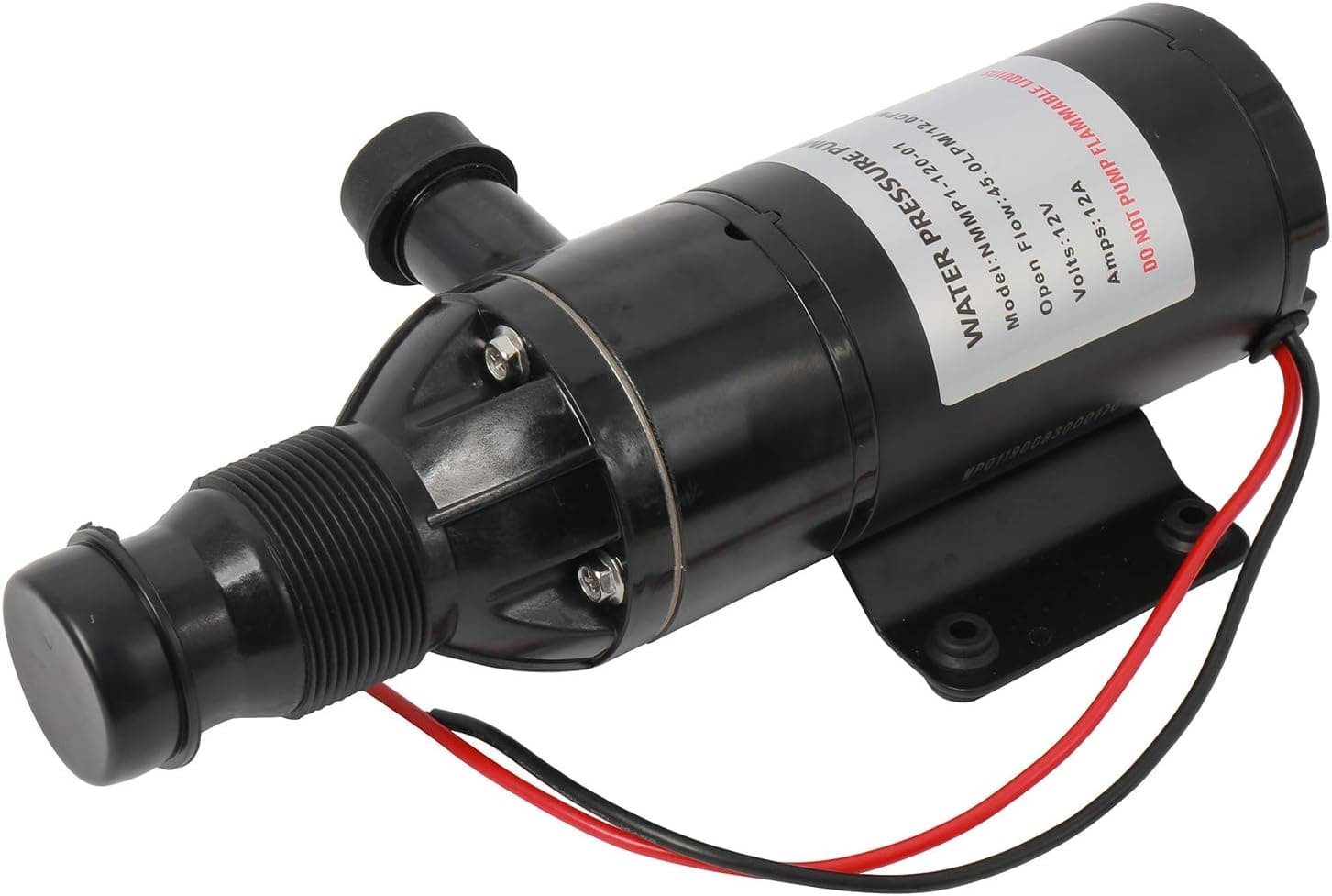NovelBee 12V 12 GPM Macerator Pump,Waste Water Pump for Boat Camper Home Industry