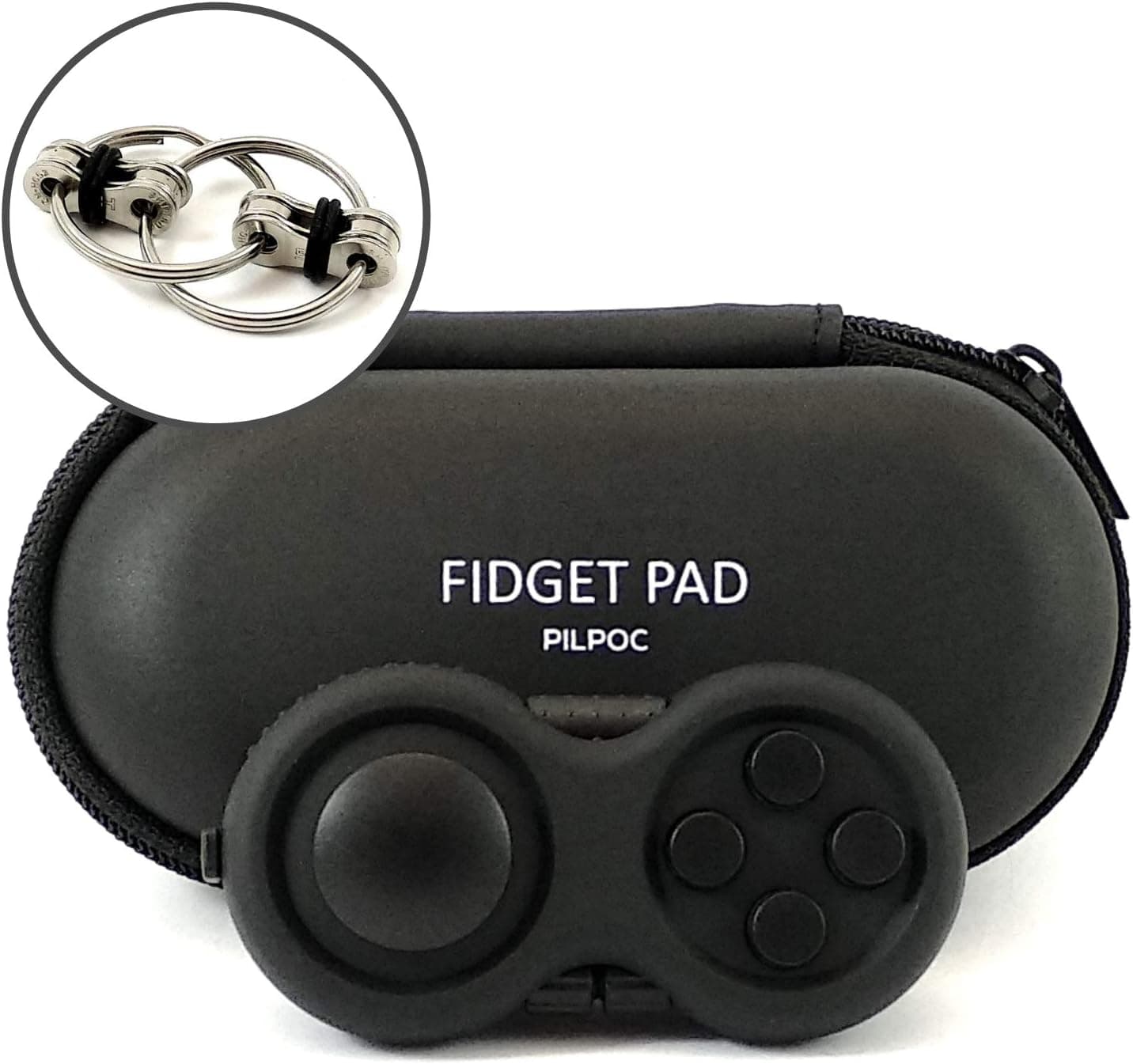 PILPOC Fidget Pad - Fidget Controller Toy for Highly Increased Focus, Reduced Stress, Anxiety, ADHD Clicker, Fidget Clicker, Controller Fidget Toy, Fidget Remote Control, Kids Toy Controller Sensory