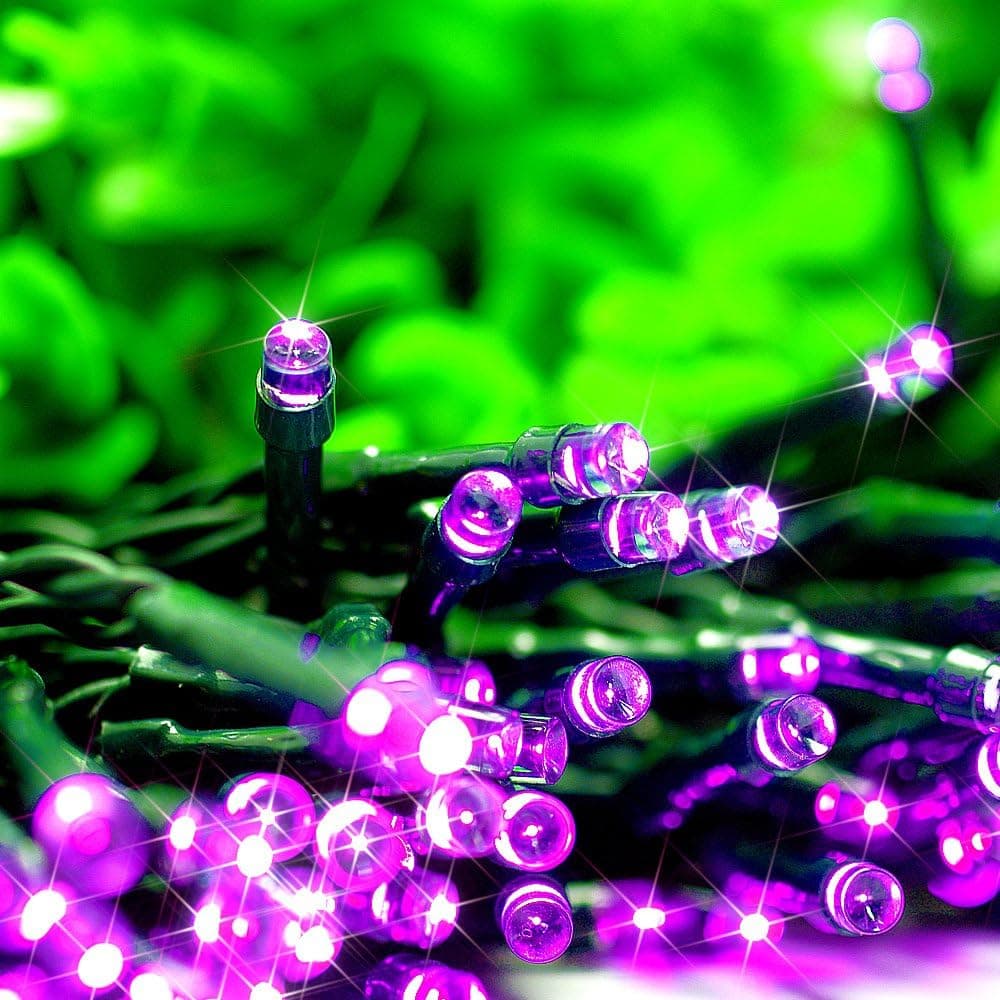 ZITRADES Waterproof 100 LED 3 Modes Solar Fairy String Lights, 55 Feet, Purple