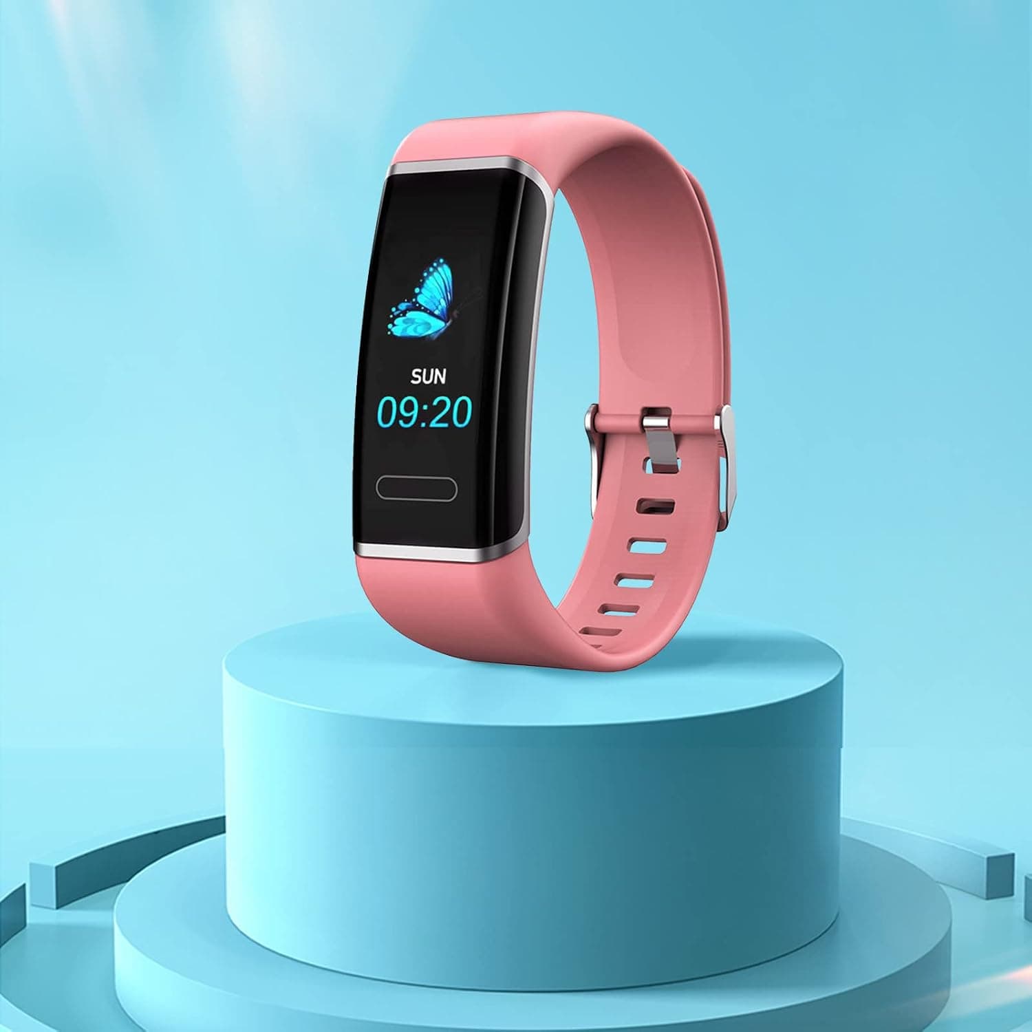 Nsxcdh Bluetooth Smart Bracelet, 0.96'' IPS Color Screen Fitness Trackers with Heart Rate, Blood Pressure Monitoring, Waterproof Sports Fitness & Sleep Quality Monitoring