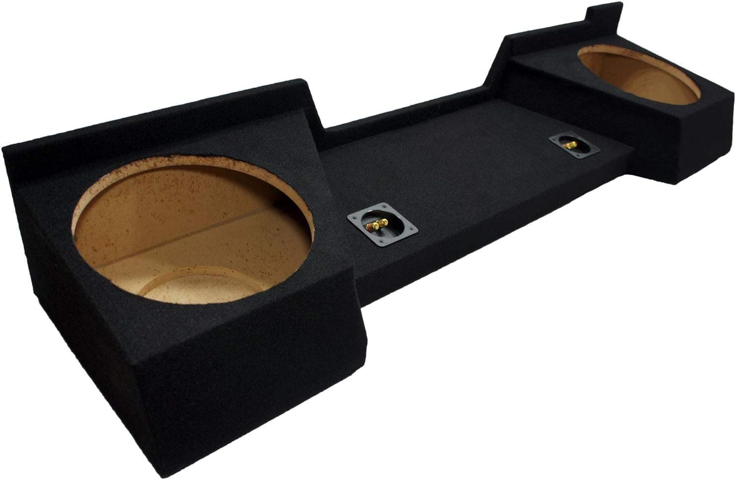Compatible with Chevy Silverado or GMC Sierra Full Size Extended Cab Truck 2007-2013 Dual 12" Subwoofer Sub Box Speaker Enclosure