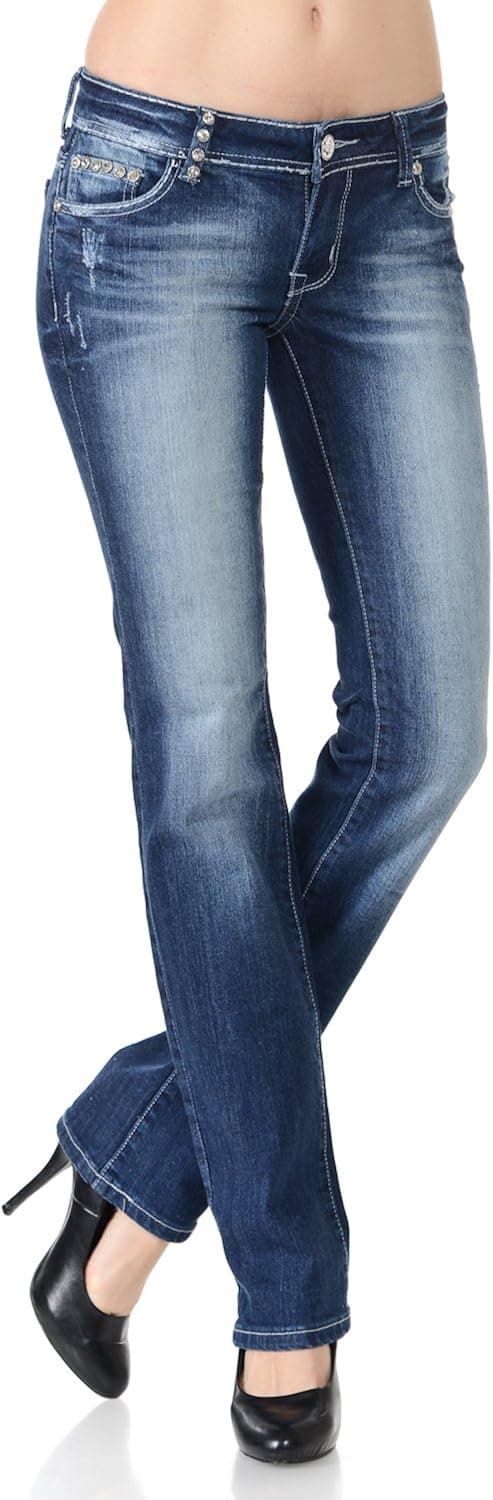 VIRGIN ONLY Women's Classic Fit Bootcut Jeans