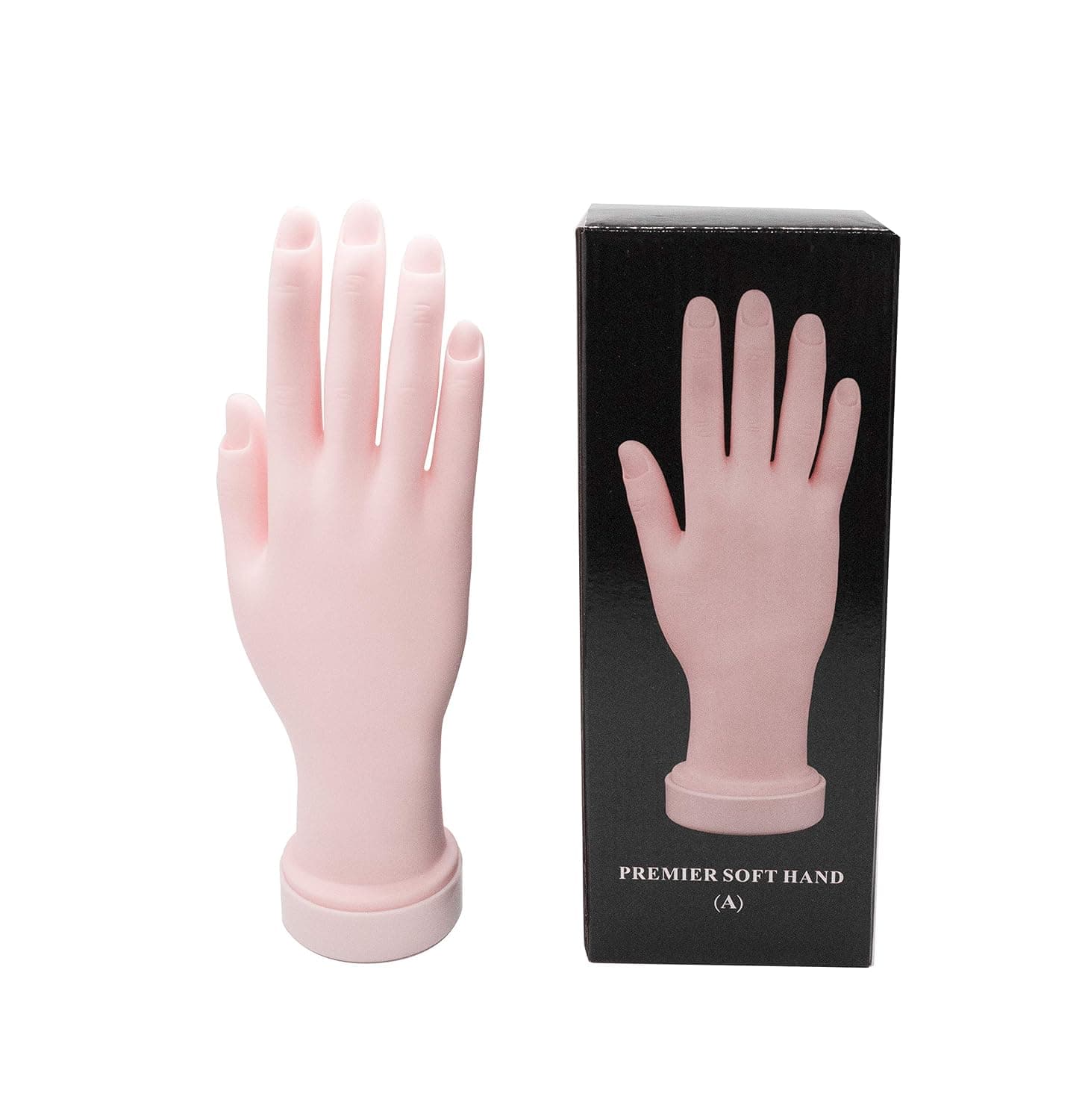 HuiYouHui Practice Hand for Acrylic Nails,Nail Trainning Practice Hand, Nail Art Training Hand, Mannequin Hand,Manicure Hand Practice Tool Manicure DIY Print Practice Tool