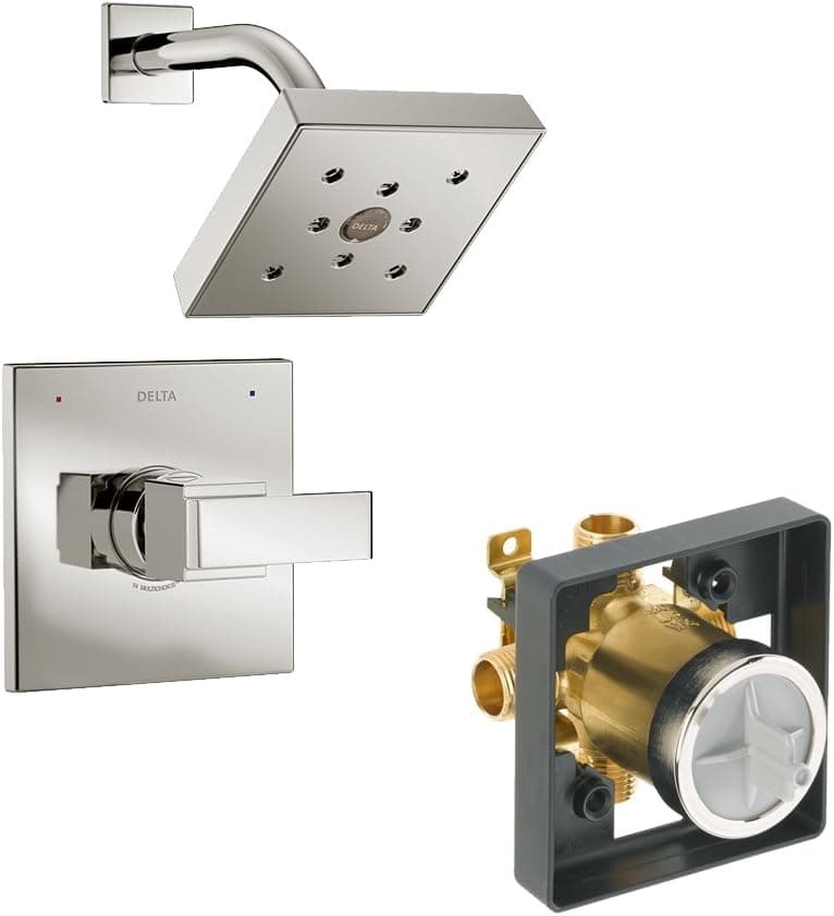 Delta Delta KSDAR-T14267-SS Ara Shower Kit Pressure-Balance Single-Function Cartridge, Brilliance Stainless Brilliance Stainless
