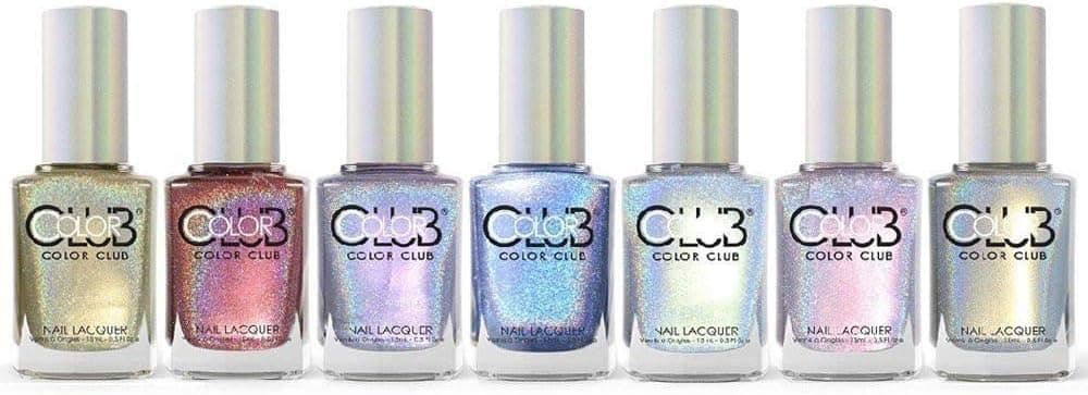 Color Club Halo Hues Collection Fall 2015 Holographic Nail Lacquer Set of 7
