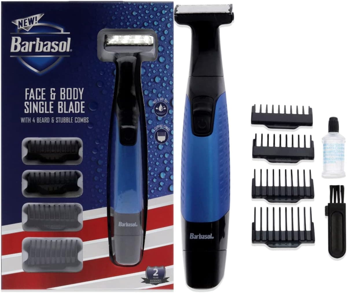 Xtreme Digital Lifestyle Accessories BARBASOL Battery Powered Single Blade Trimmer, Black