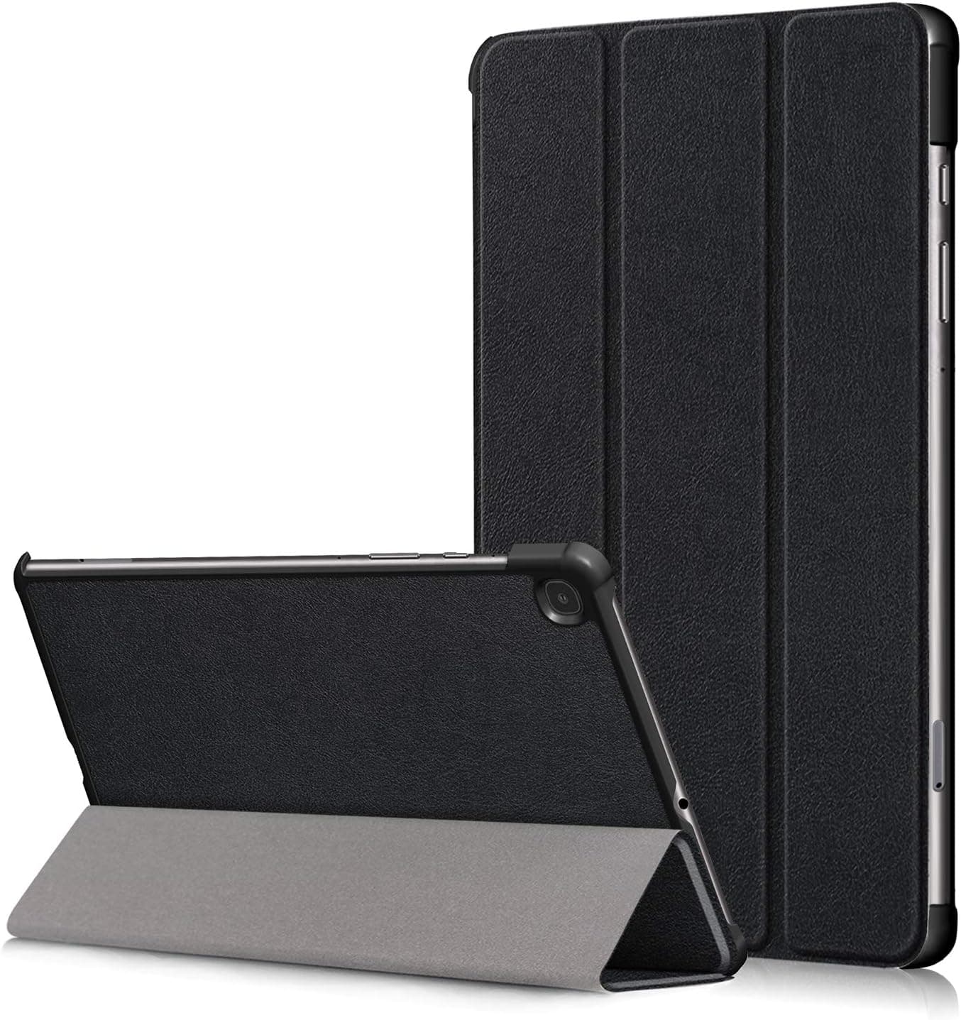 XBE Ultra Slim Case Compatible with Samsung Galaxy Tab S6 Lite 10.4 inch SM-P610 SM-P615 Fold Cover with Function Stand and Auto Sleep/Wake, Black