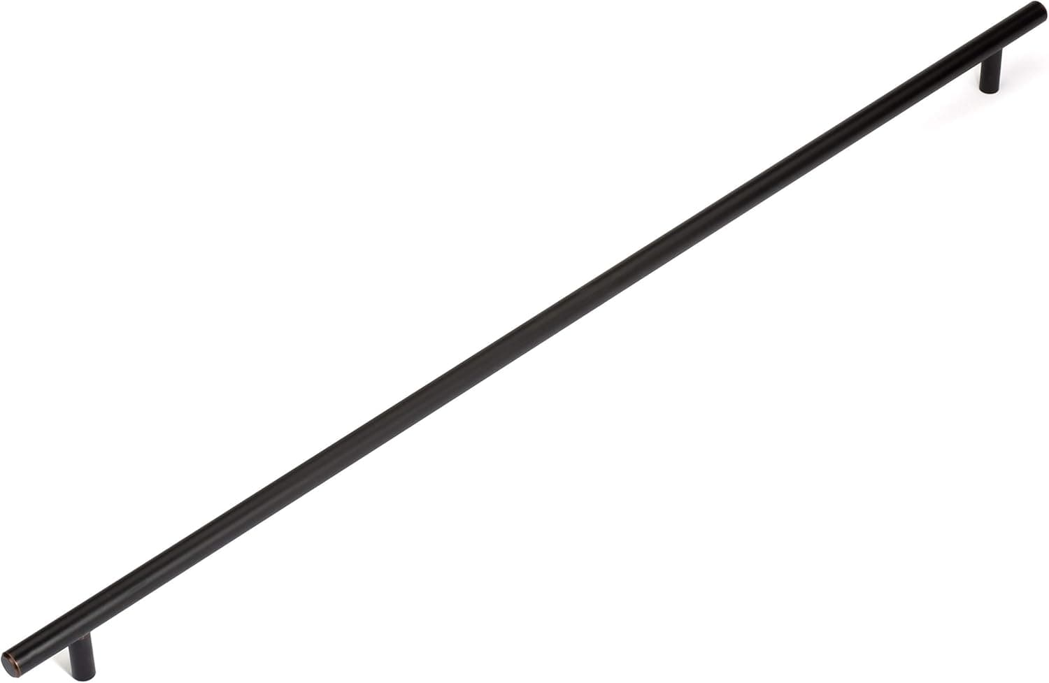 Dynasty Hardware 25" Long European Bar Style Cabinet Hardware Pulls Oil Rubbed Bronze (1 Pack)