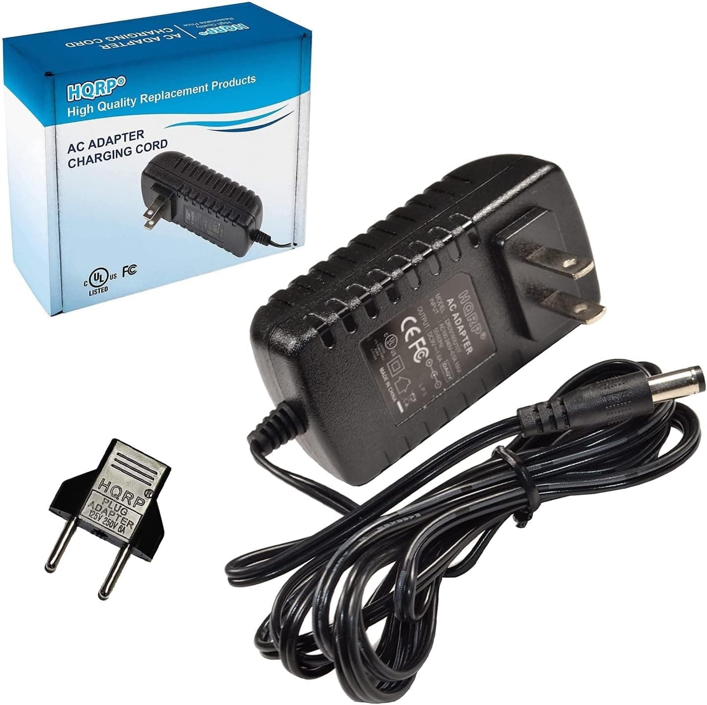 HQRP AC Adapter/Power Supply Compatible with Brother P-Touch AD-20 AD20 PT-6, PT-8, PT-10, PT-12, PT-12N, PT-15, PT-150, PT-20, PT-25 Labeling System Plus Euro Plug Adapter