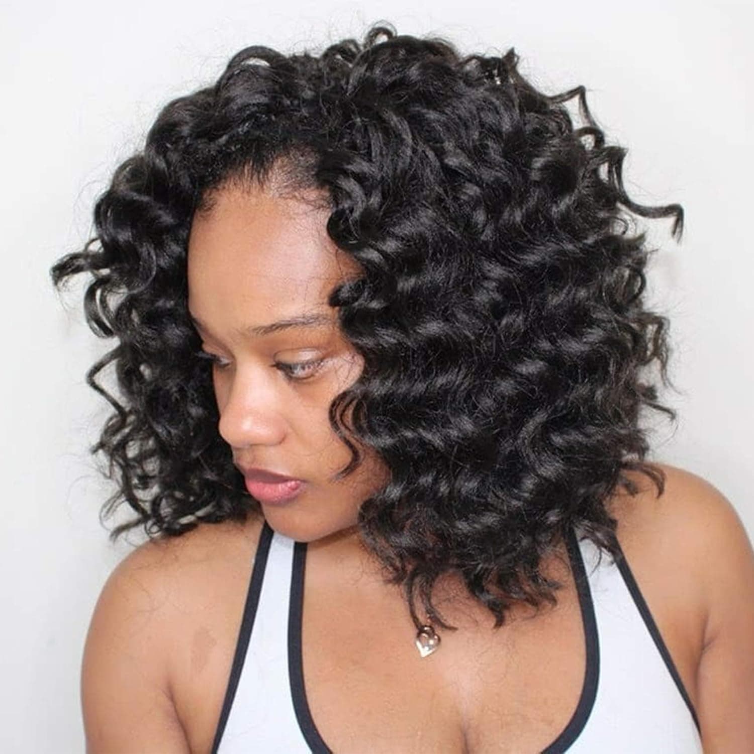 Karida 8 Packs Ocean Wave Crochet Hair 9 inch Deep Wave Braiding Hair Synthetic Hair Crochet Braids Deep Twist (4#)