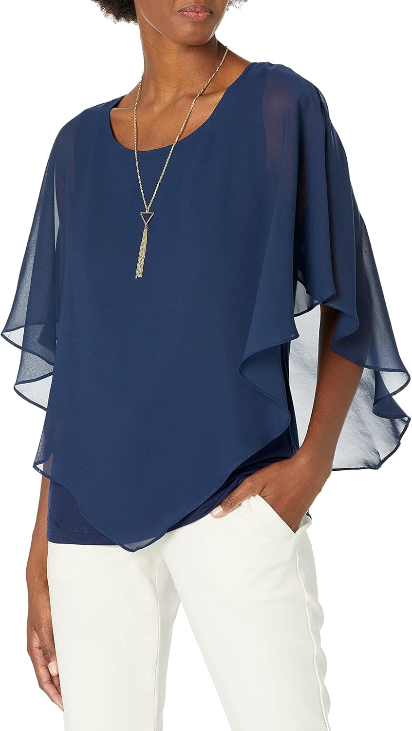 AGB Women's V Front Popover Top