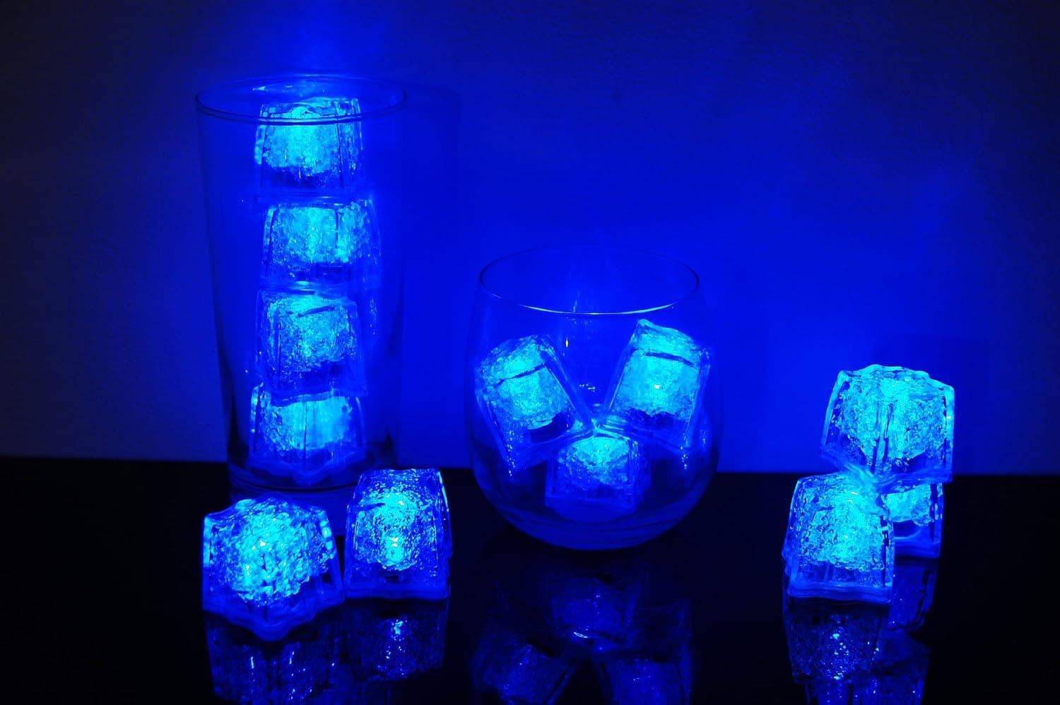 Litecubes Brand 3 Mode Blue Light up LED Ice Cubes (12)