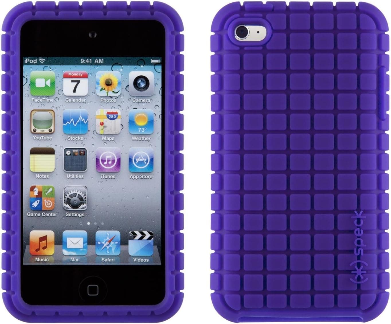 Speck Products SPK-A0127 PixelSkin Silicone Case for iPod touch 4G (Purple)