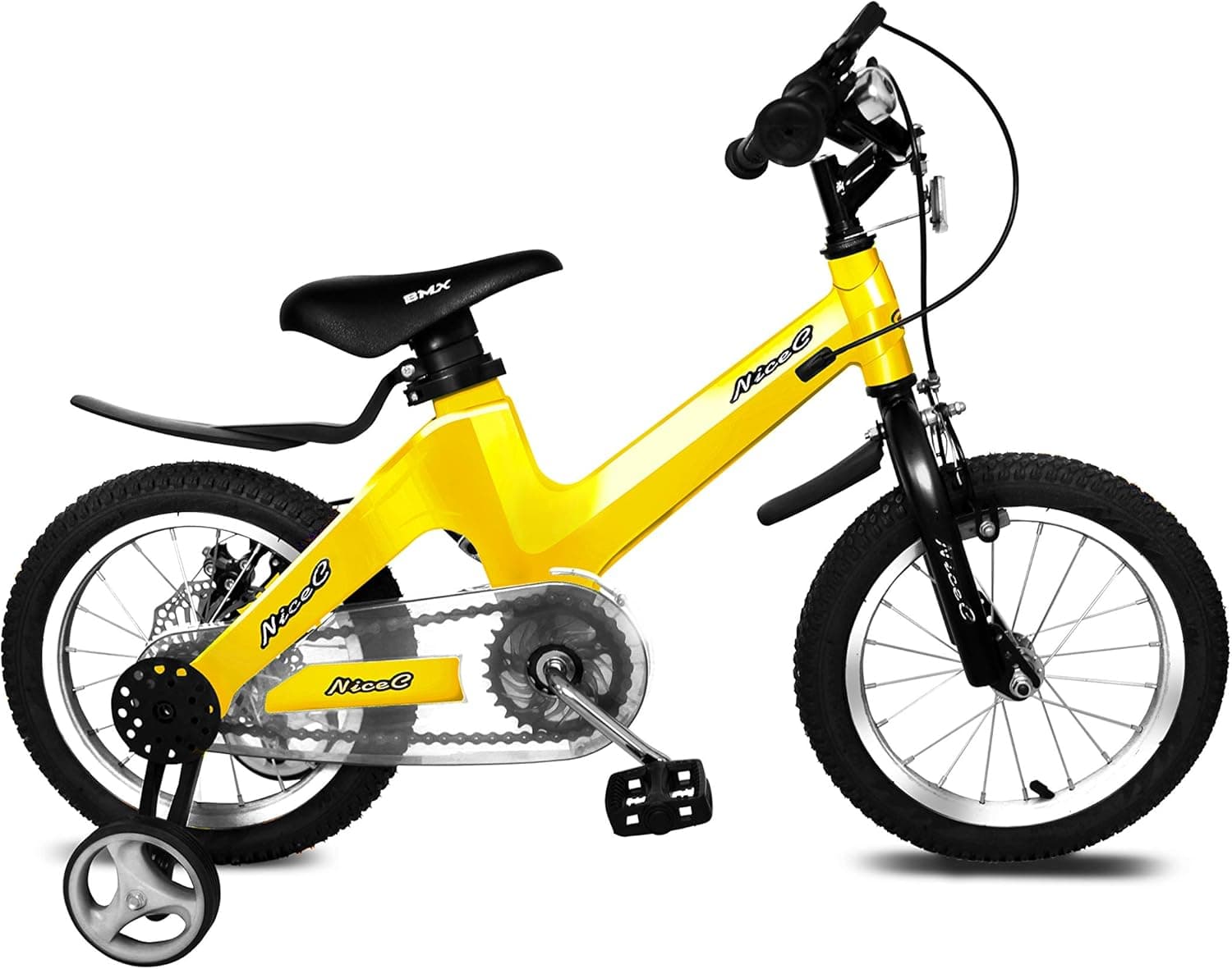 Nice C Training Wheel Bike, Kids Bike Boys Girls, BMX Mountain with Dual Disc Brake 12-14-16-18 inch