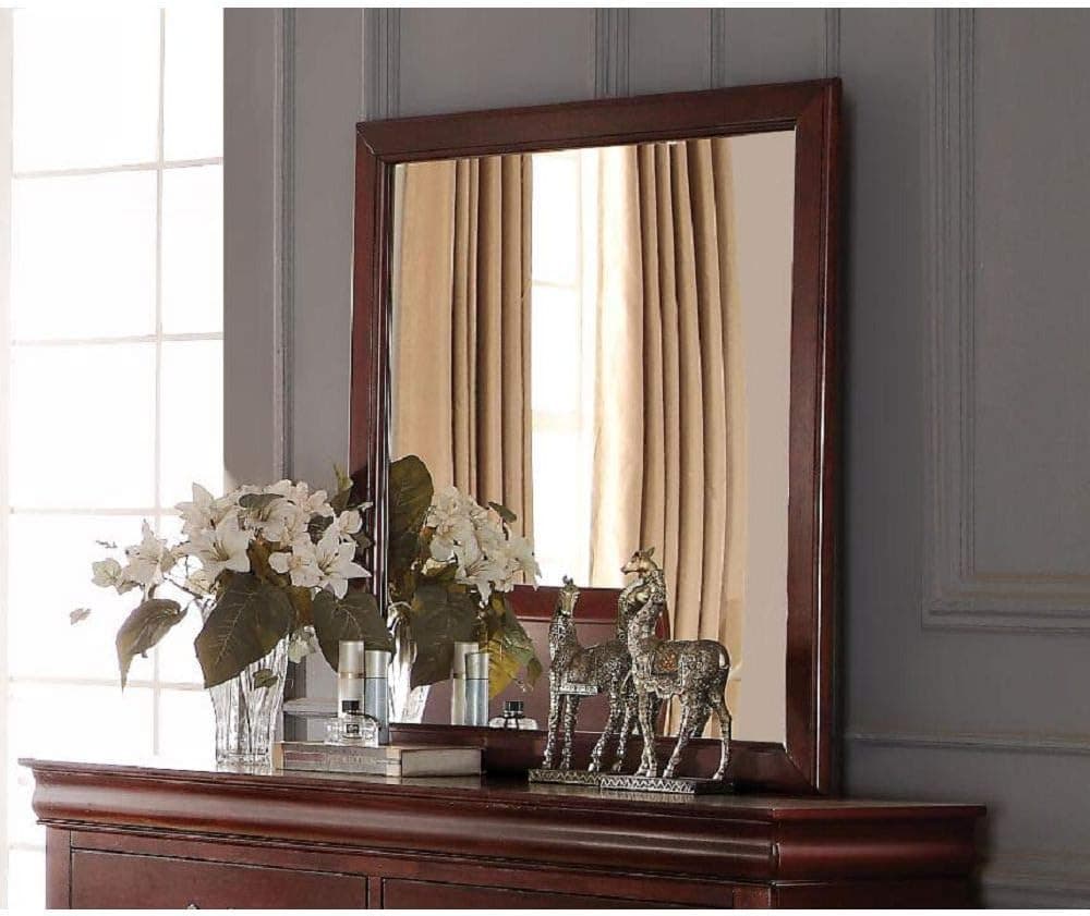 SElune Acme Louis Philippe Mirror in Cherry 23754 (Cherry)