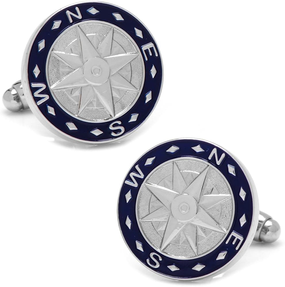 Cufflinks, Inc. Blue Compass Cufflinks