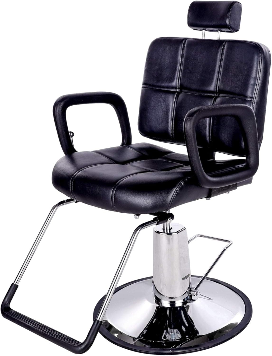 Beauty Style Classic Salon Styling Chair Reclining Hydraulic Chair with Movable Headrest New