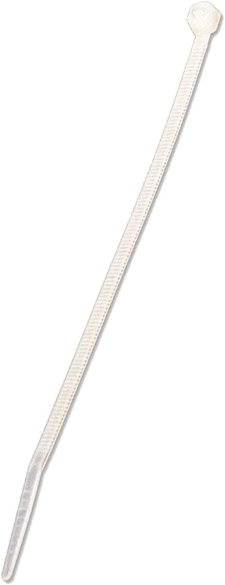 NavePoint 10 Inch Nylon Cable Wire Zip Tie 40 lbs - Natural White 200 Pack Lot Pcs Qty