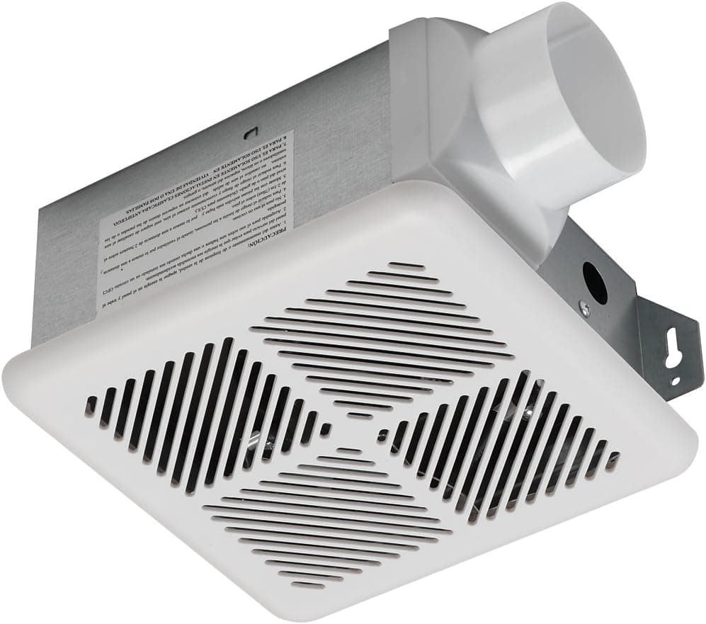 Hoover 7121-01 4 Sones 50 CFM Bath Exhaust Fan, White Finish
