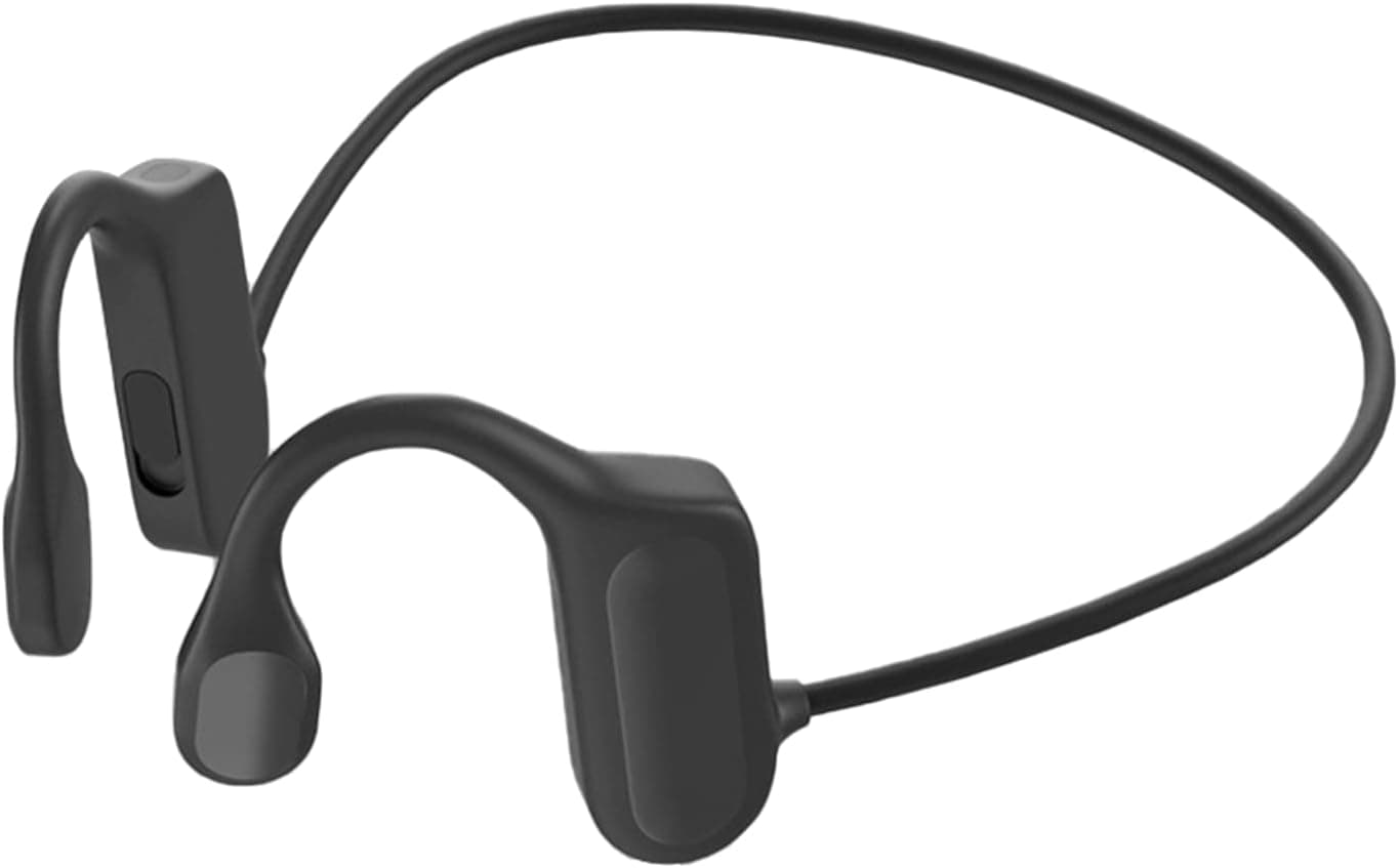 ZTGD BL09 Wireless Bluetooth Bone Conduction Headphones Bluetooth-Compatible IPX5 Life Waterproof Long Standby Stereo Wireless Hanging-Ear Earphone for Sports Black