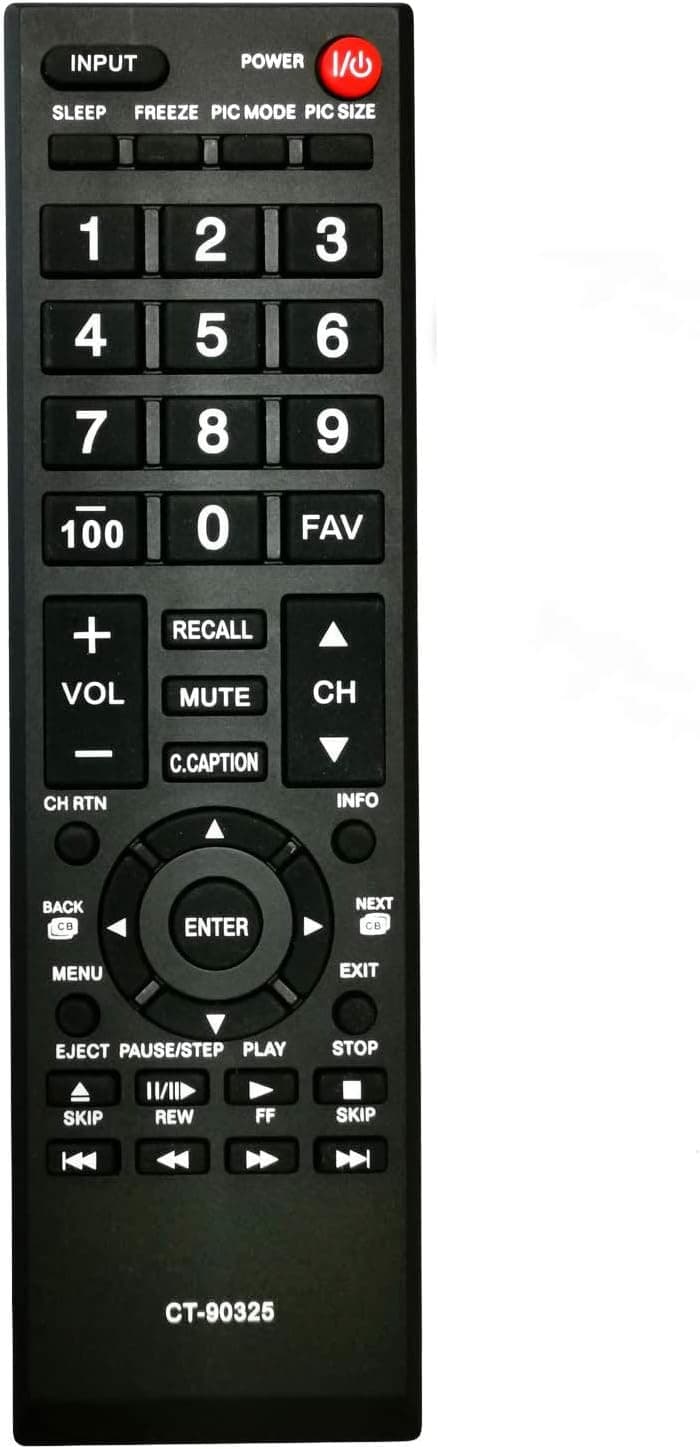 Universal Remote Control for Toshiba TVs Replacement Remote for All Toshiba LCD LED 3D HDTV 4K UHD Smart TV Remotes