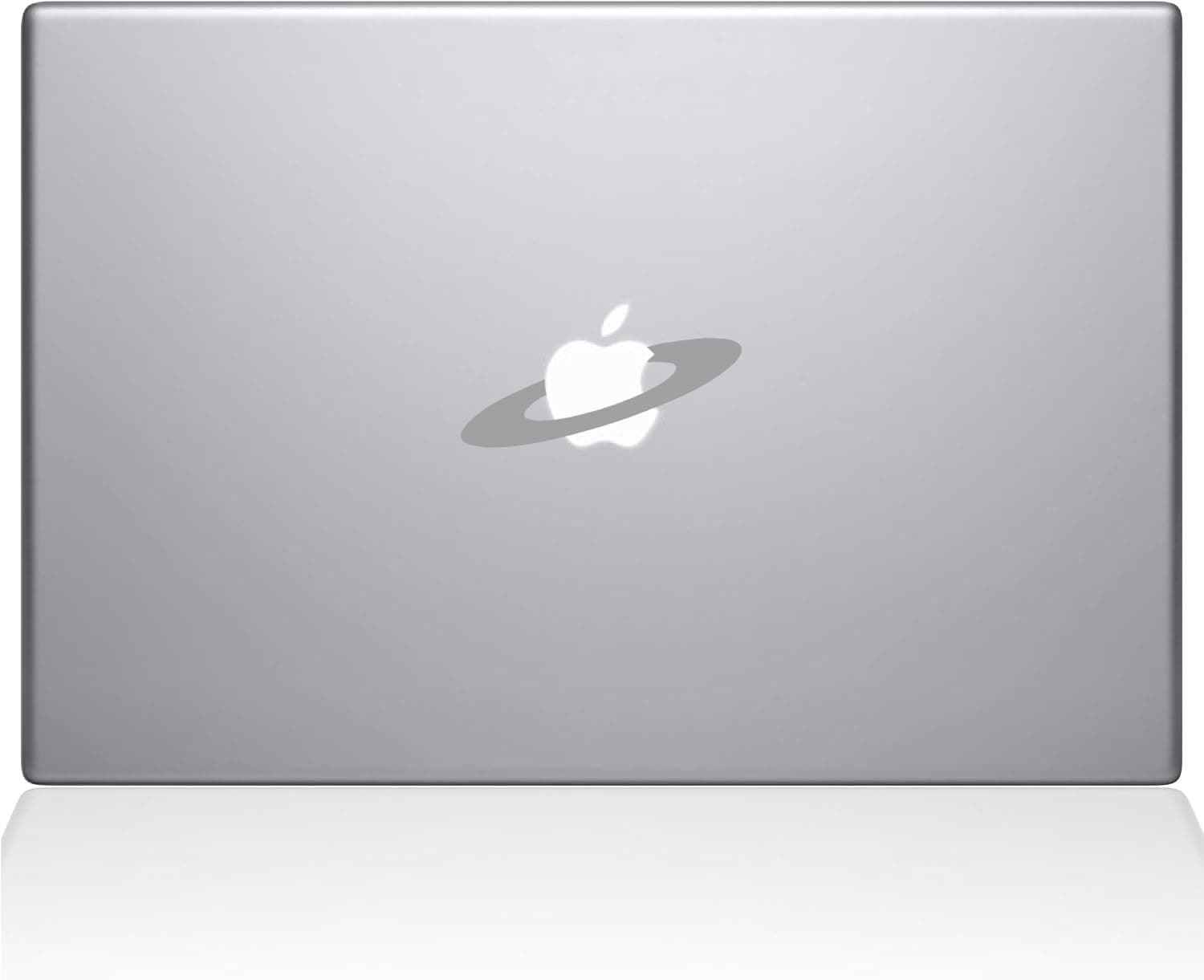 The Decal Guru 2068-MAC-15P-S Saturn's Rings Decal Vinyl Sticker, Silver, 15" MacBook Pro (2015 & Older)