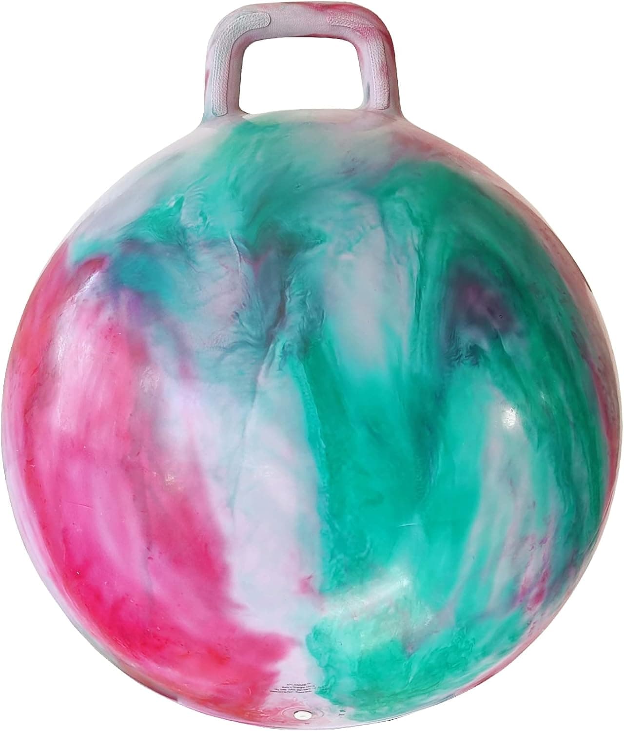 AppleRound Space Hopper Ball with Air Pump: 20in / 50cm Diameter for Ages 7-9, Hippity Hop Ball, Kangaroo Bouncer, Jumping Ball