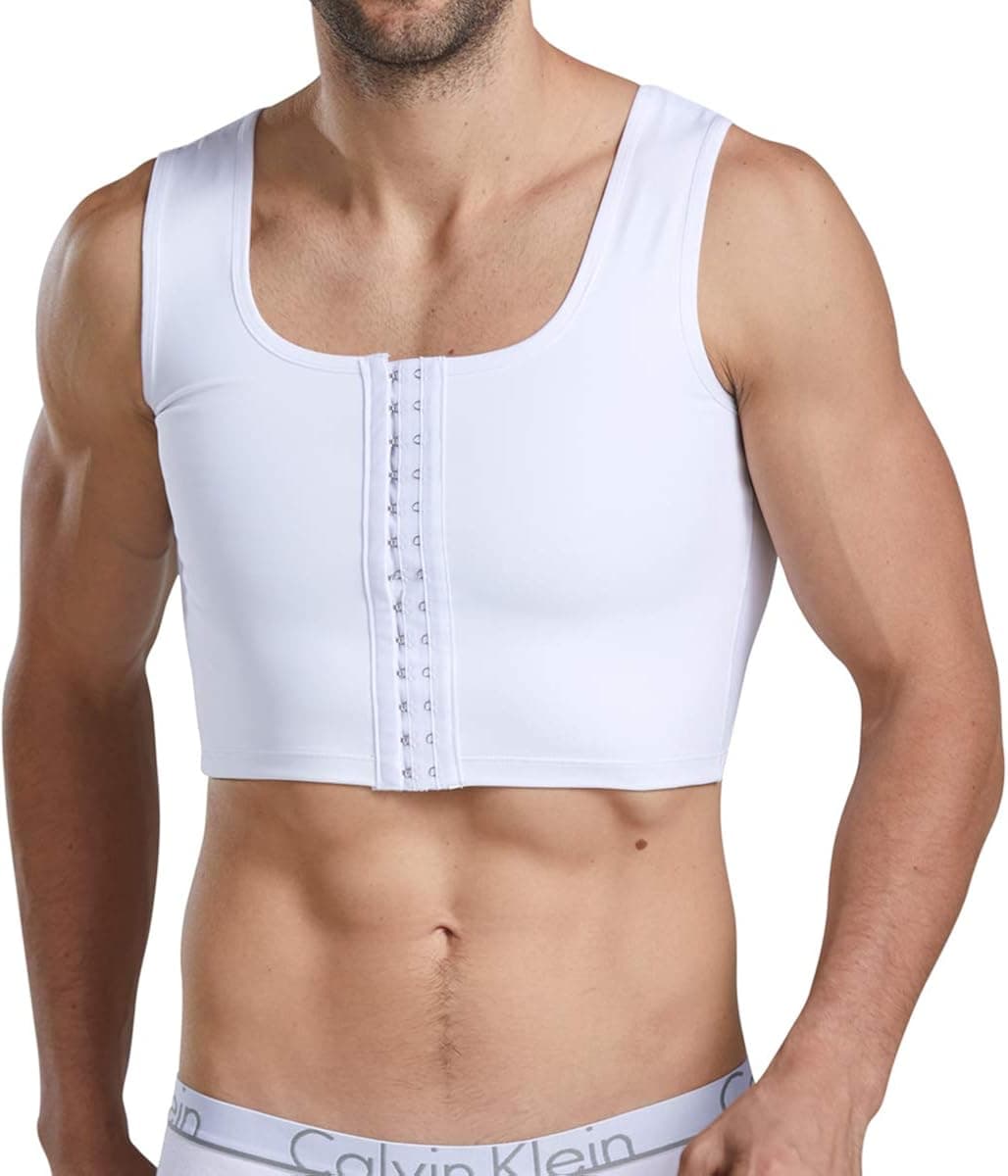 NonEcho Fajas para Hombres Slimming Body Shaper Corset Compression Shirts Weight Loss Hide Gynecomastia Chest Vest