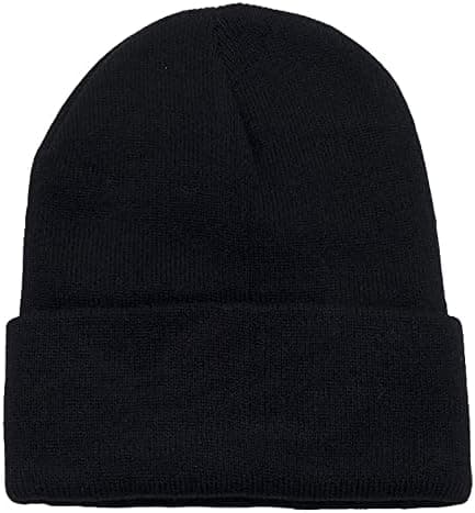 Cuffed Skull Knit Beanie Hats Unisex Women Men by DOBBI