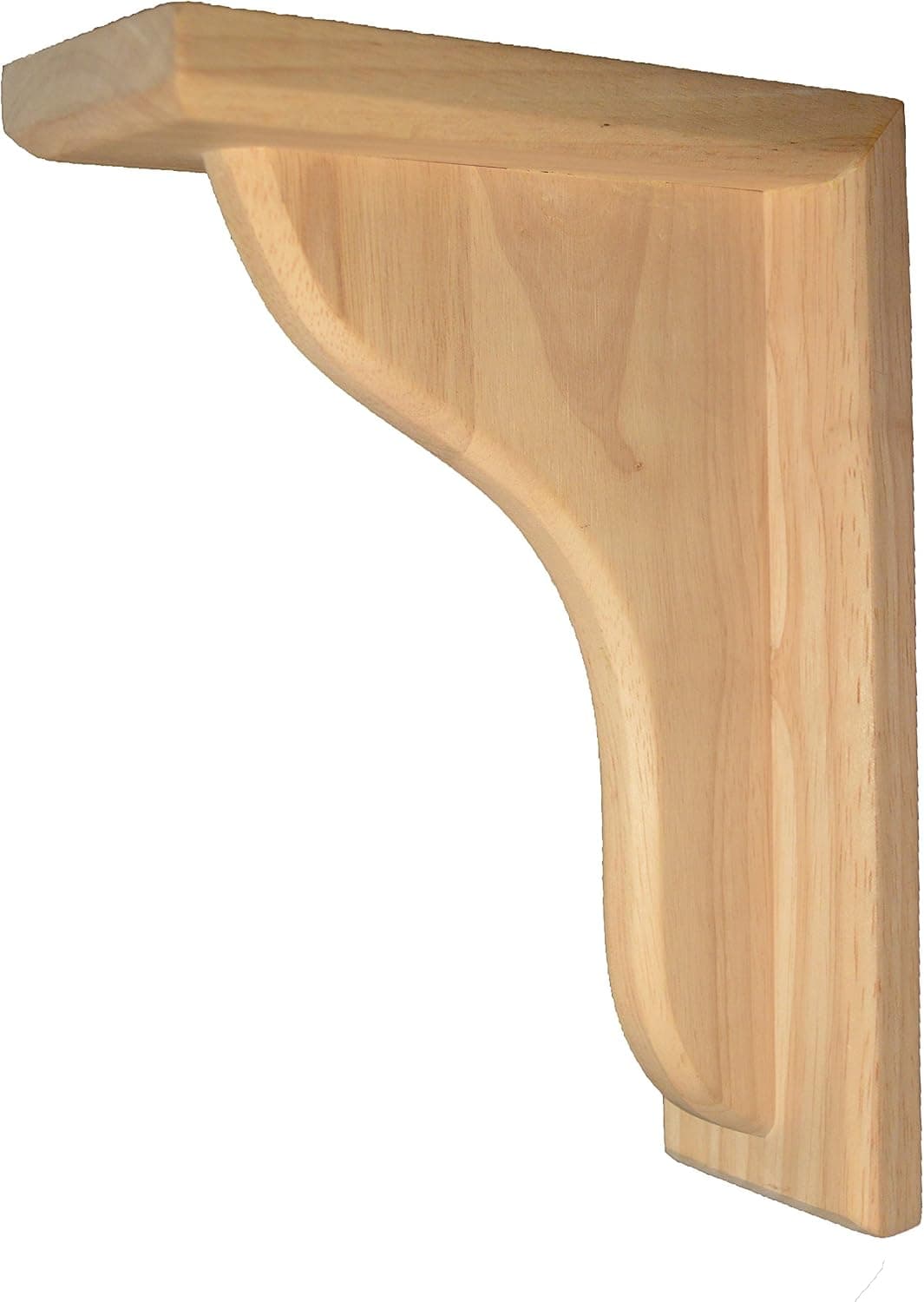 BingLTD - 10 1/2" Corbel Traditional Solid Hardwood Bracket - Set of 2 (C6)