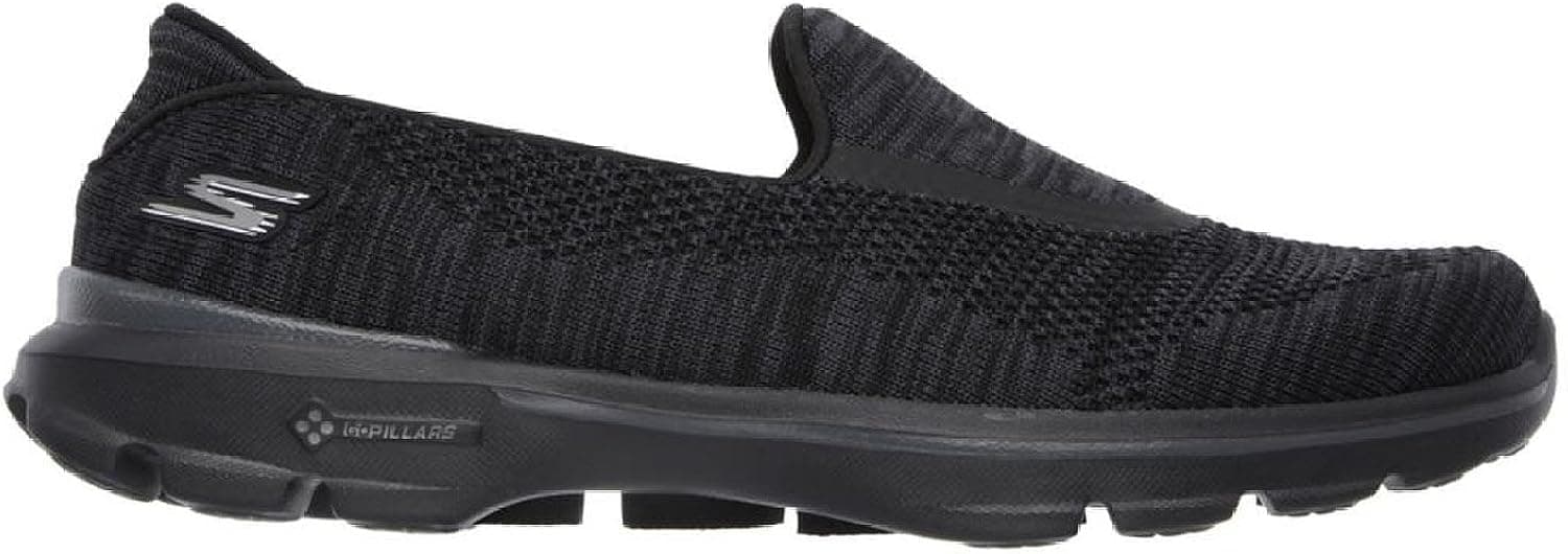 Skechers Women's Gowalk 3 Fitknit Extreme Walking Shoe,Black,US 7.5 M